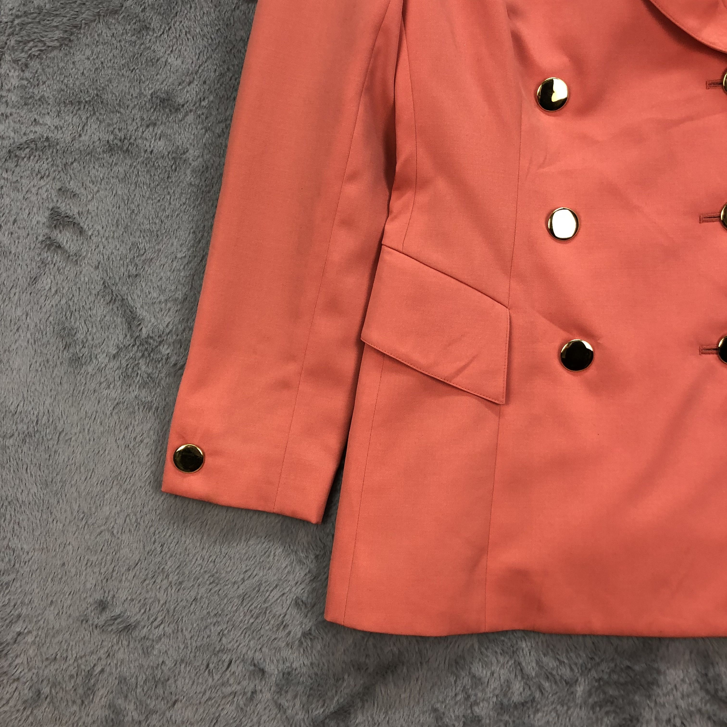 Junko Shimada 49AV JUNKO SHIMADA WOOL CUPRA DOUBLE BREASTED COAT #5486-192 Size S / US 4 / IT 40 - 4 Thumbnail