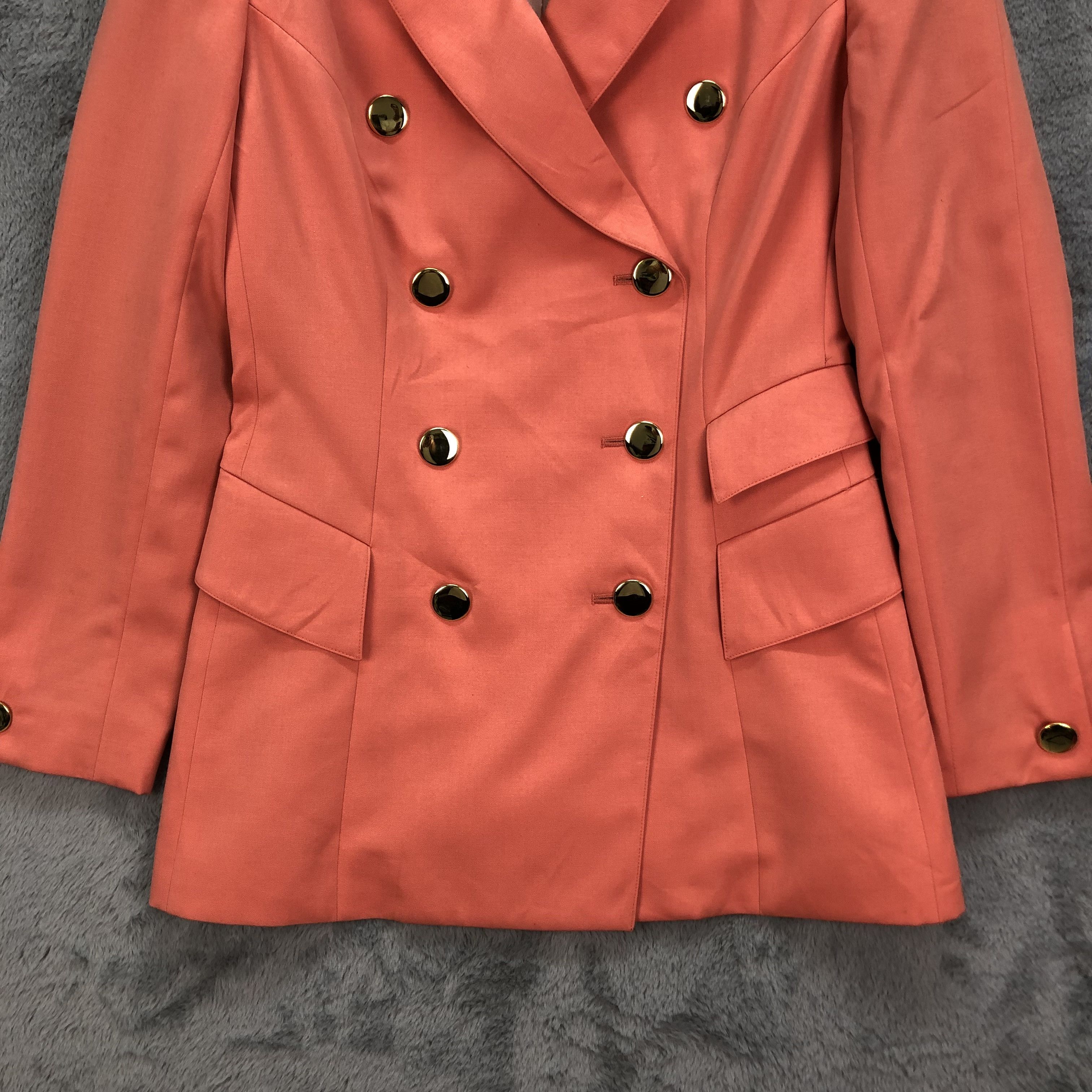 Junko Shimada 49AV JUNKO SHIMADA WOOL CUPRA DOUBLE BREASTED COAT #5486-192 Size S / US 4 / IT 40 - 3 Thumbnail