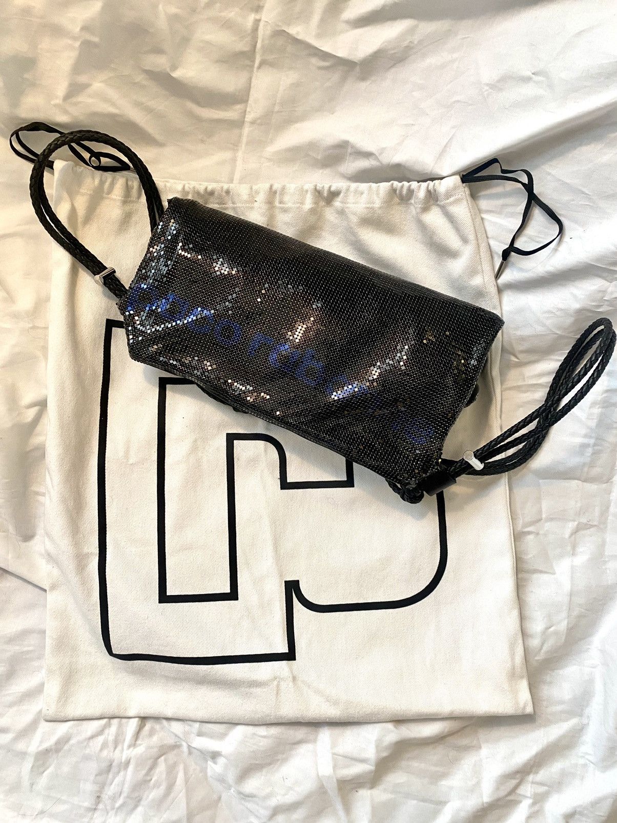 Paco Rabanne Backpack bag pixel metal mesh in black paco rabanne Size ONE SIZE - 4 Thumbnail