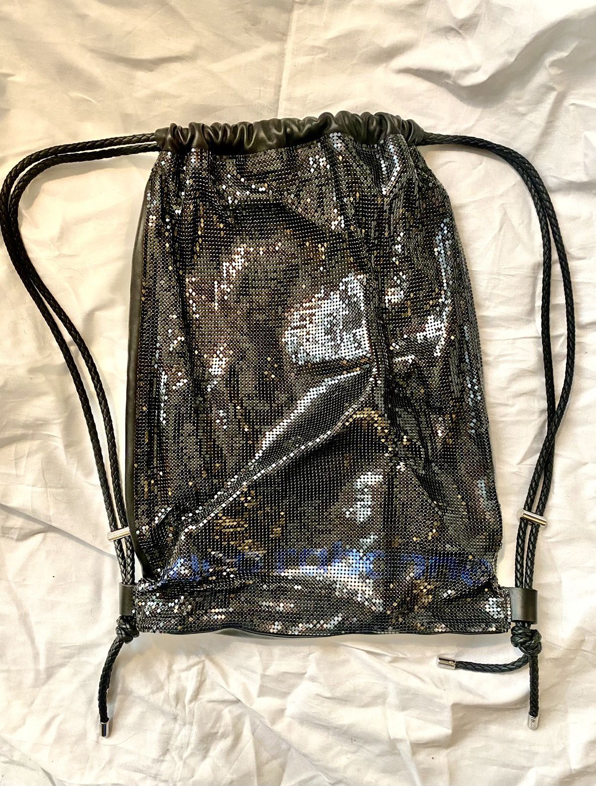 Paco Rabanne Backpack bag pixel metal mesh in black paco rabanne | Grailed