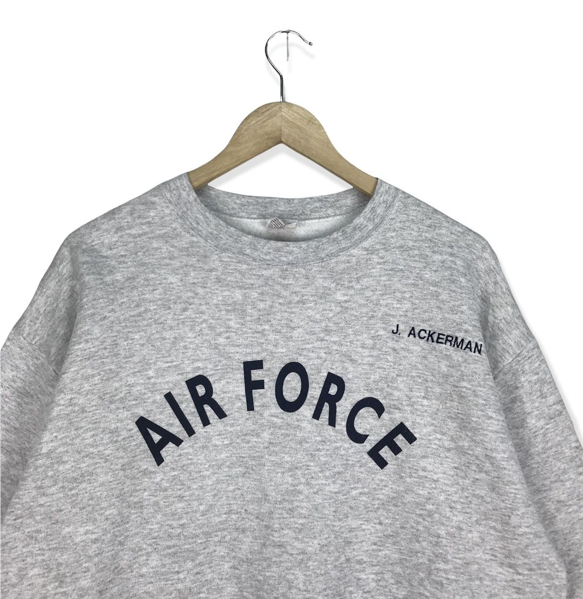 Vintage Vintage Air Force J.Ackerman Sweatshirt Size US M / EU 48-50 / 2 - 2 Thumbnail