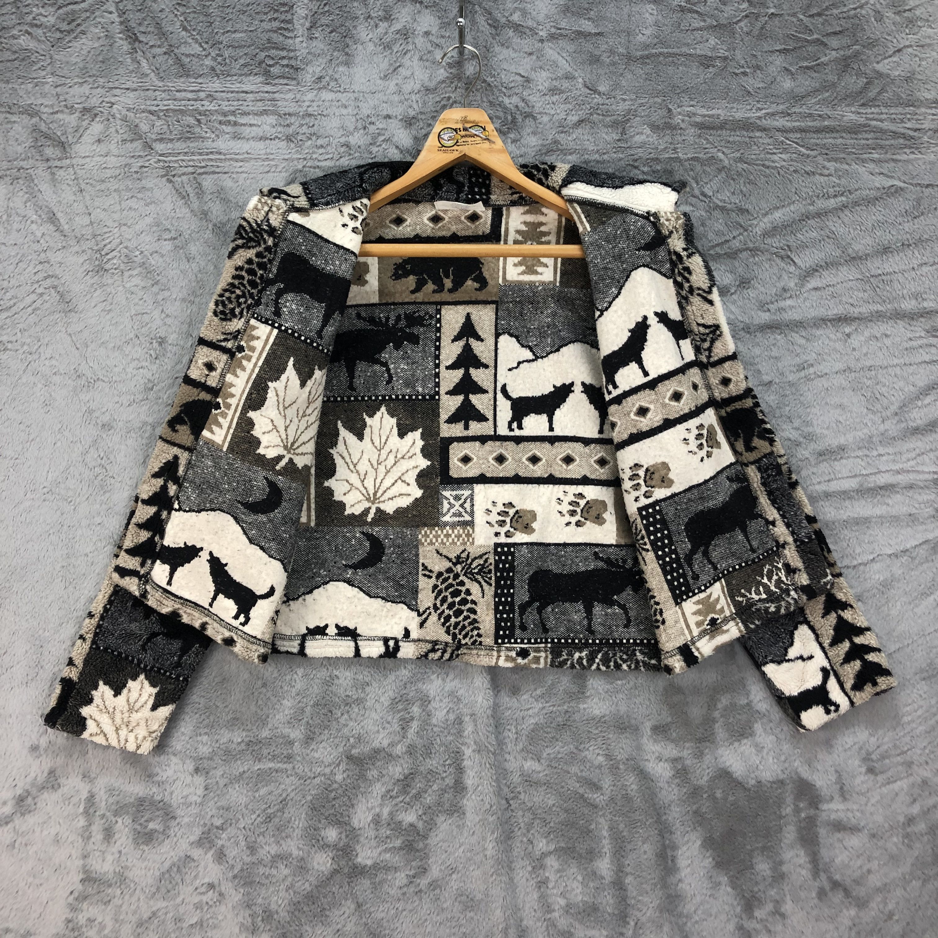 Vintage Black Mountain Fleece Cropped Jacket #4625-161