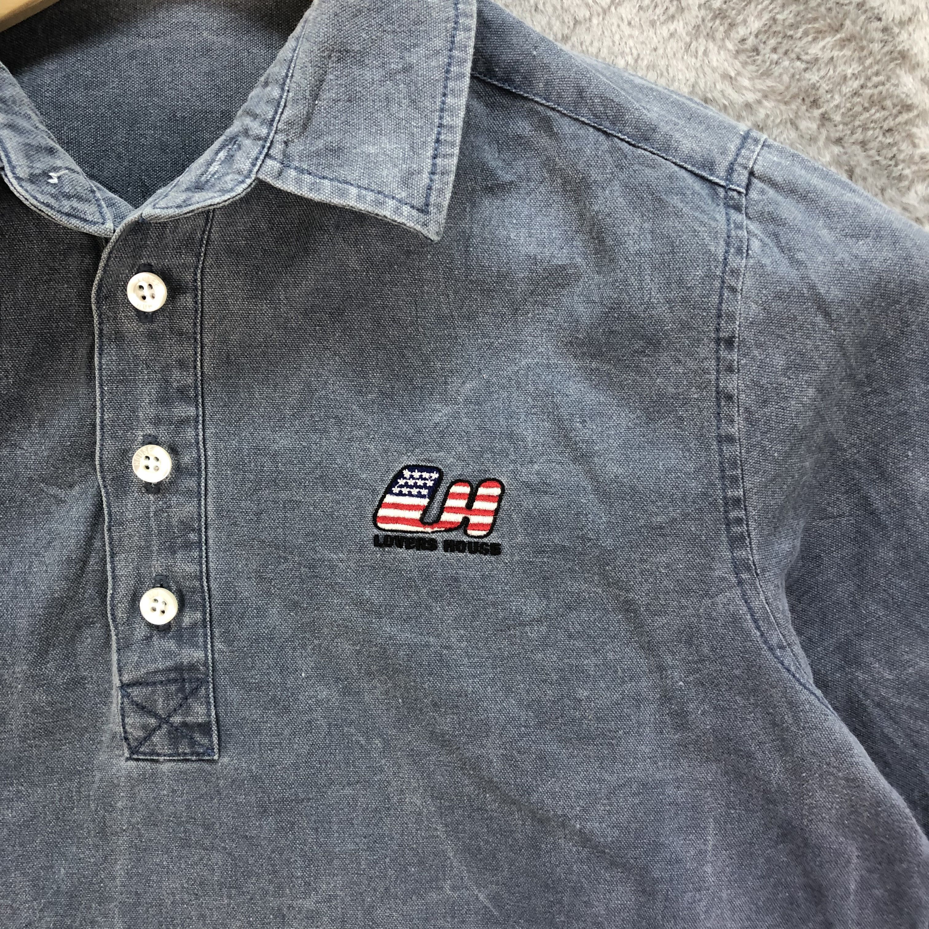 Japanese Brand LOVERS HOUSE SUPER LOVERS QUARTER SLEEVE POLO #6052-219 Size M / US 6-8 / IT 42-44 - 5 Thumbnail