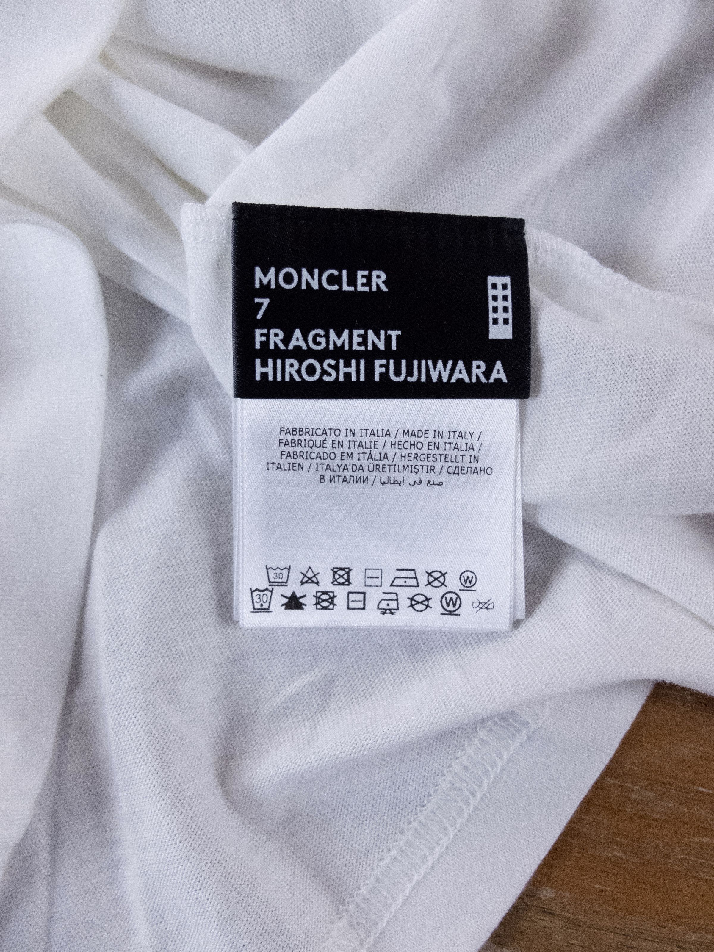 Moncler MONCLER Genius Fragment white News maglia t-shirt - Large Size US L / EU 52-54 / 3 - 8 Thumbnail