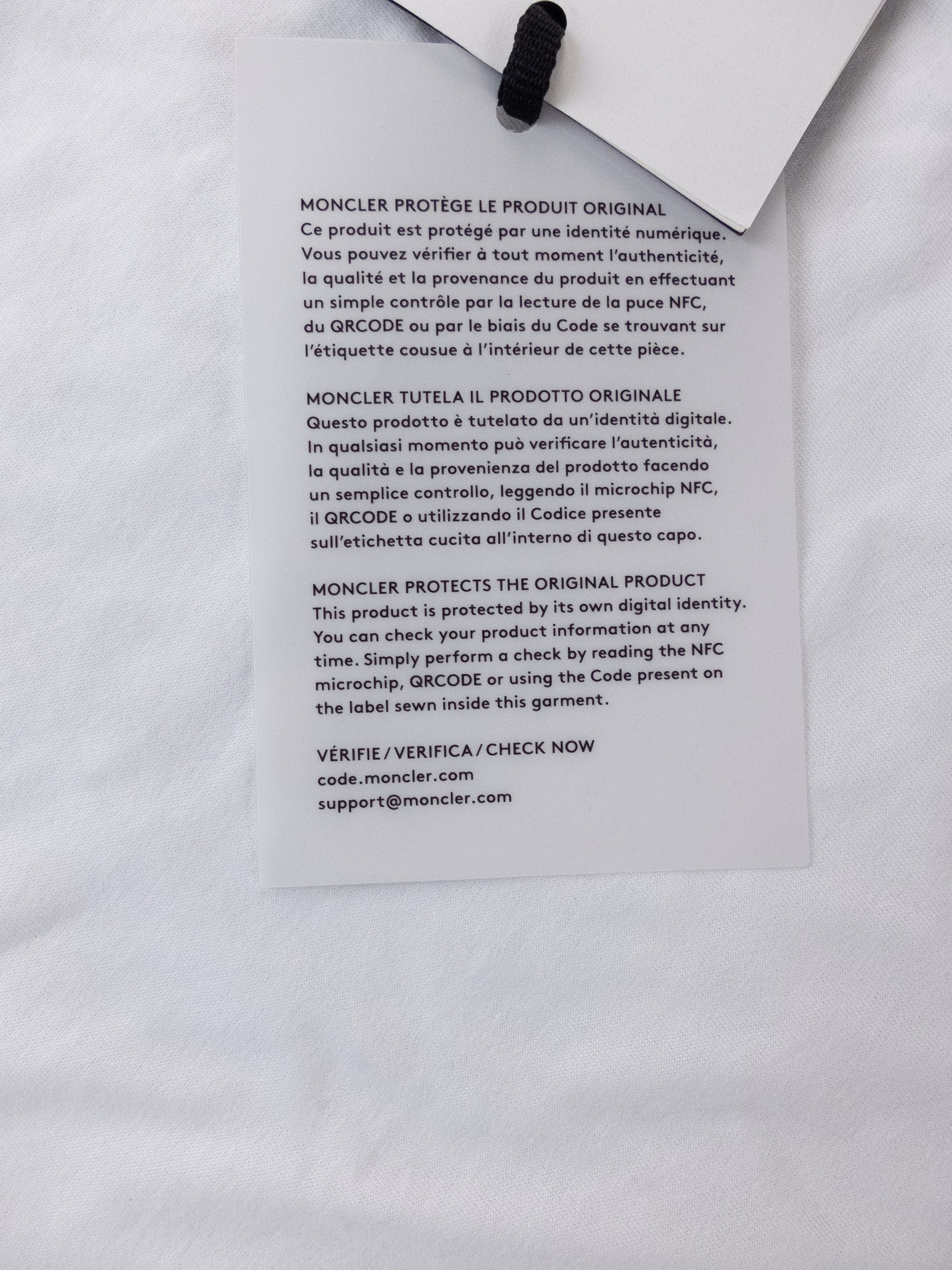 Moncler MONCLER Genius Fragment white News maglia t-shirt - Large Size US L / EU 52-54 / 3 - 7 Thumbnail