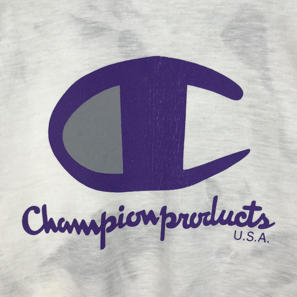 Champion Vintage Champion Big Logo Acid Wash Sweatshirt Size US L / EU 52-54 / 3 - 4 Thumbnail