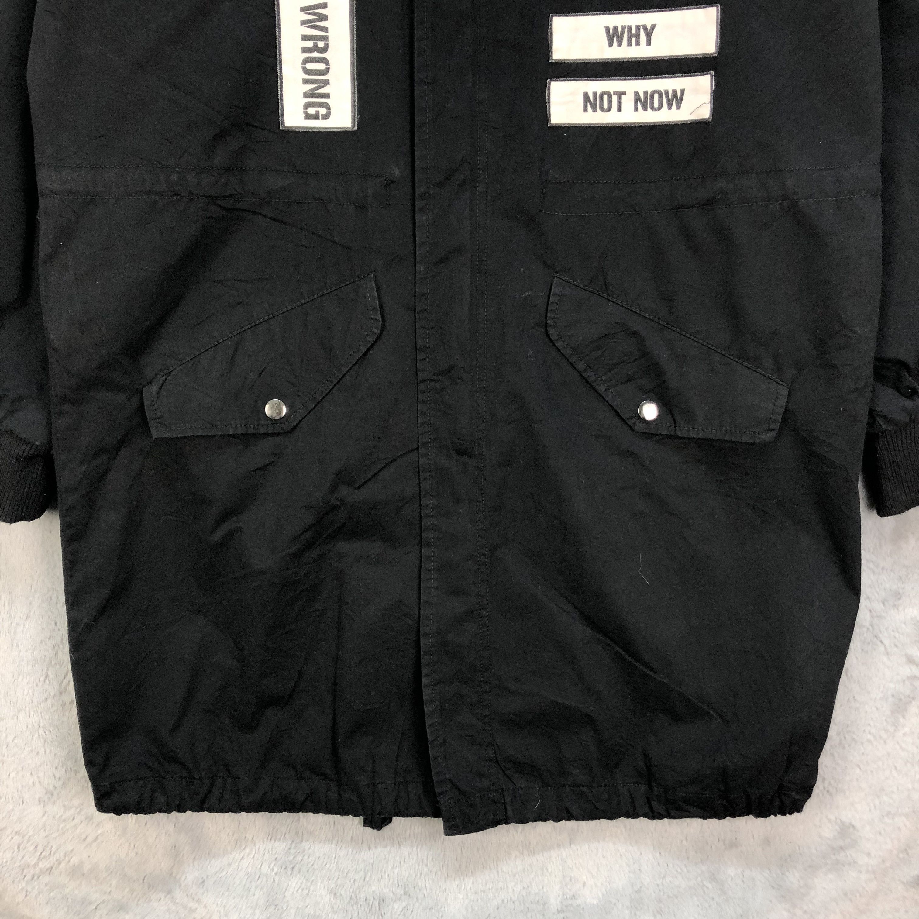 If Six Was Nine AVANT GARDE PATCHES OVERCOAT FASHION STYLE #5503-194 Size US M / EU 48-50 / 2 - 5 Thumbnail