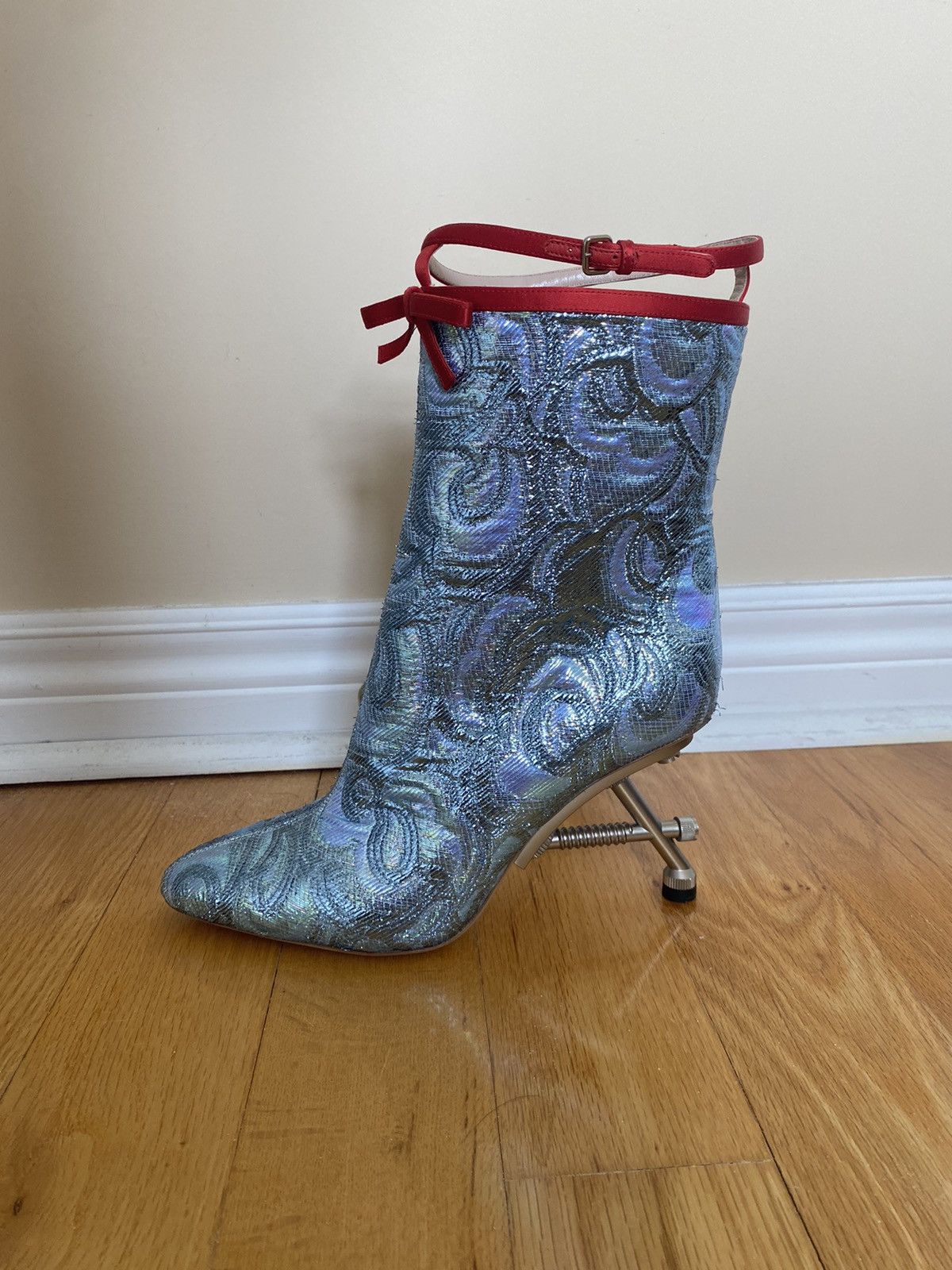 Miu Miu RARE F/W 2014 Miu Miu Runway Jacquard Booties Size US 9 / IT 39 - 7 Thumbnail