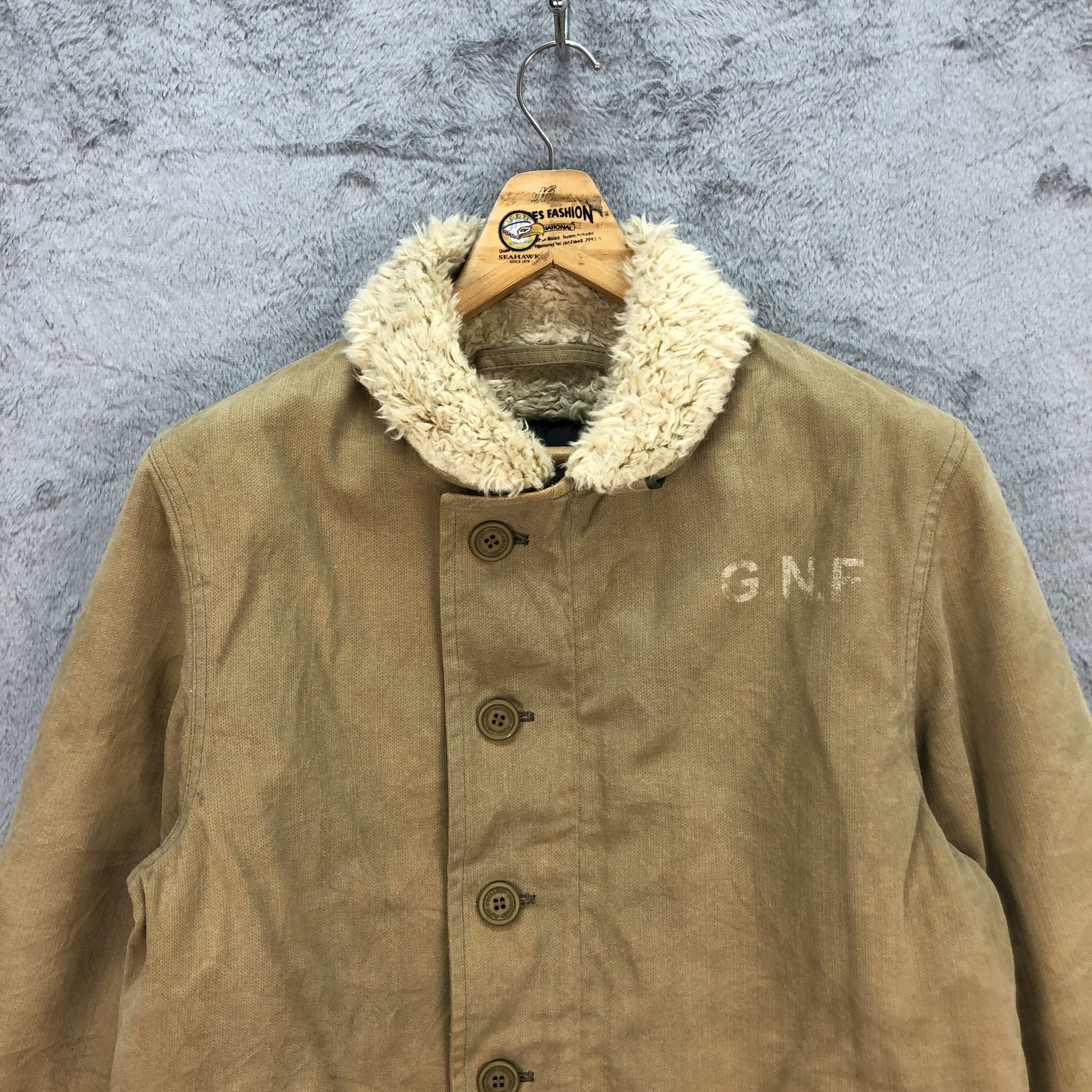 Gallery1950 GALLERY 1950 GNF DW-95 N-1 SHERPA DECK JACKET #5749-205 Size US M / EU 48-50 / 2 - 2 Thumbnail