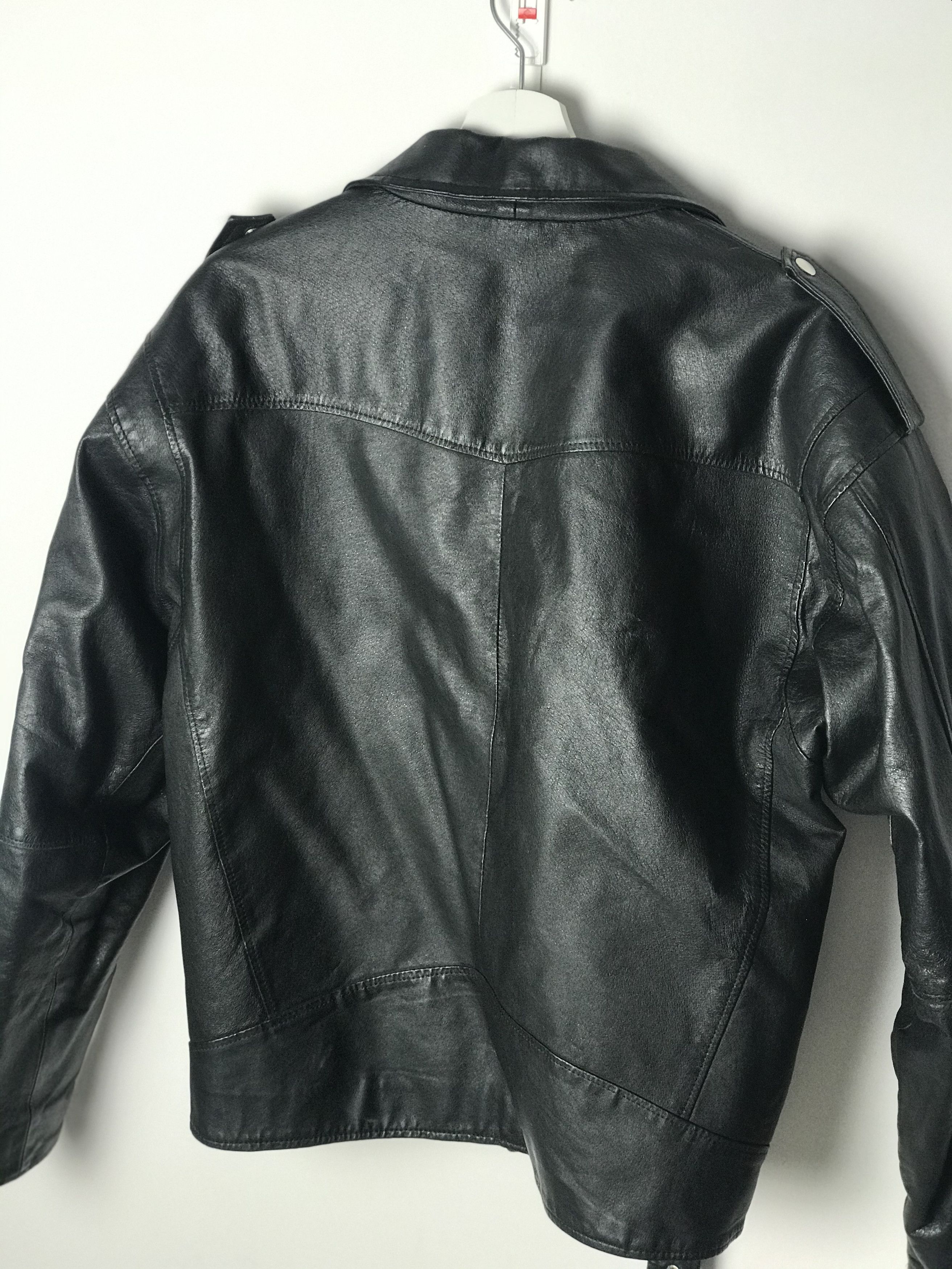 Vintage Vintage heavy leather jacket ramones jacket Size US M / EU 48-50 / 2 - 7 Thumbnail