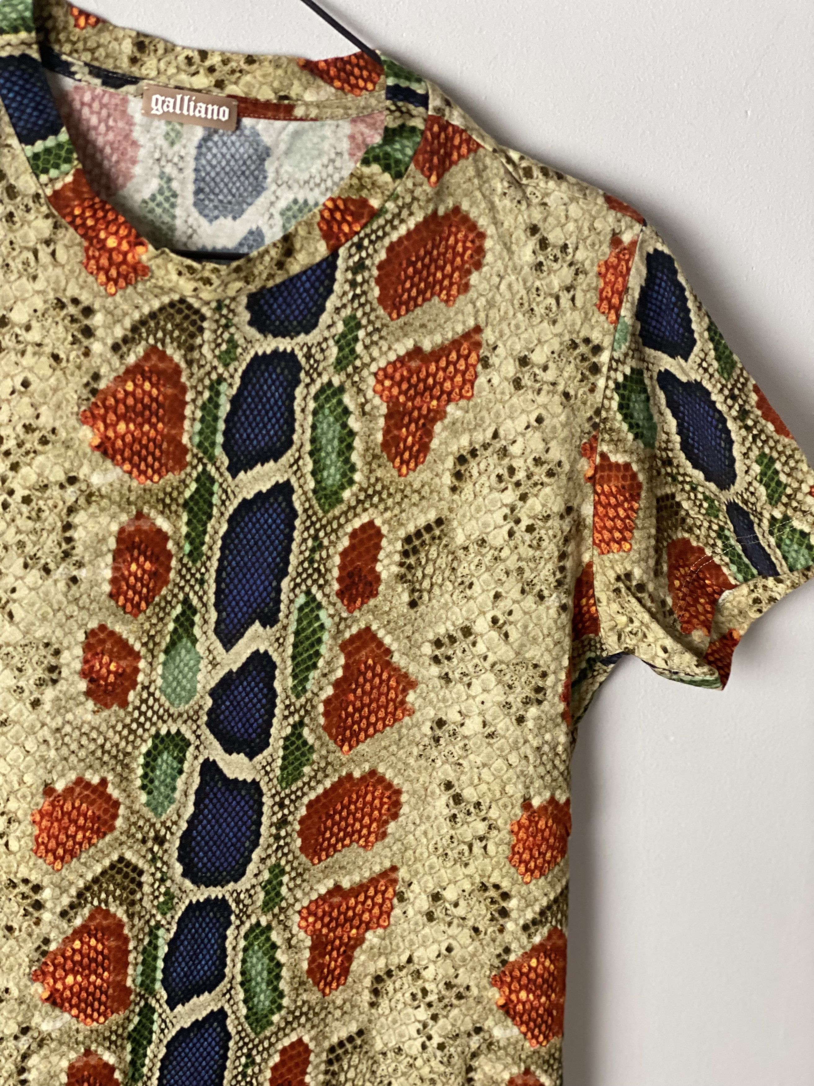 John Galliano Galliano snake print t-shirt tee Size US XS / EU 42 / 0 - 2 Thumbnail