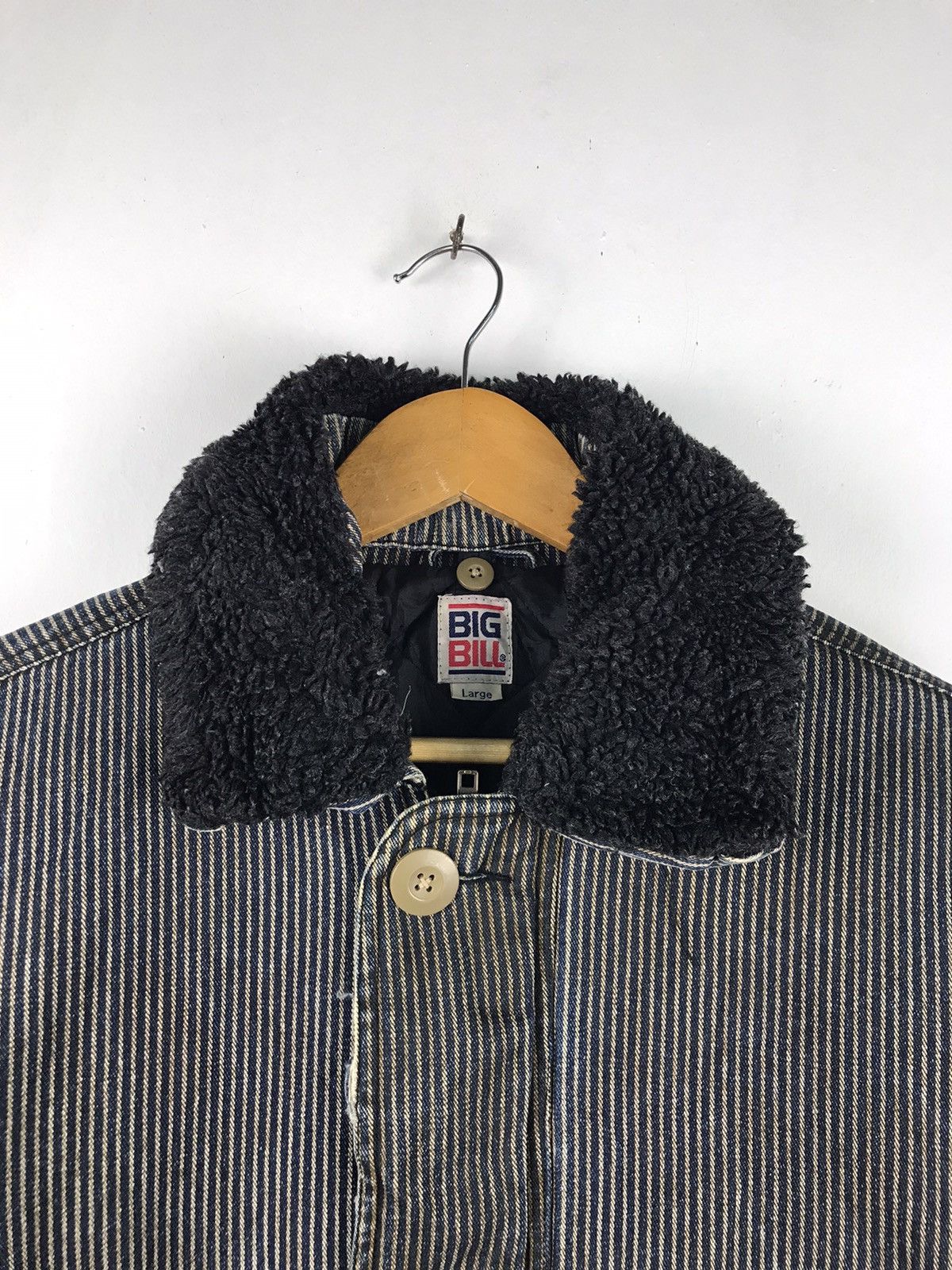 Vintage Big Bill Vintage Hikori Sherpa Chore Jacket Size US L / EU 52-54 / 3 - 3 Thumbnail
