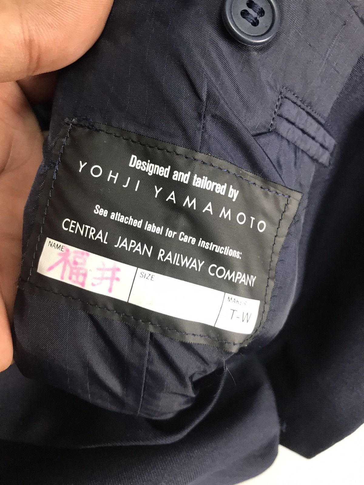 Japanese Brand × Yohji Yamamoto Central japan railway company blazer coat by yohji Yamamoto Size US S / EU 44-46 / 1 - 4 Thumbnail