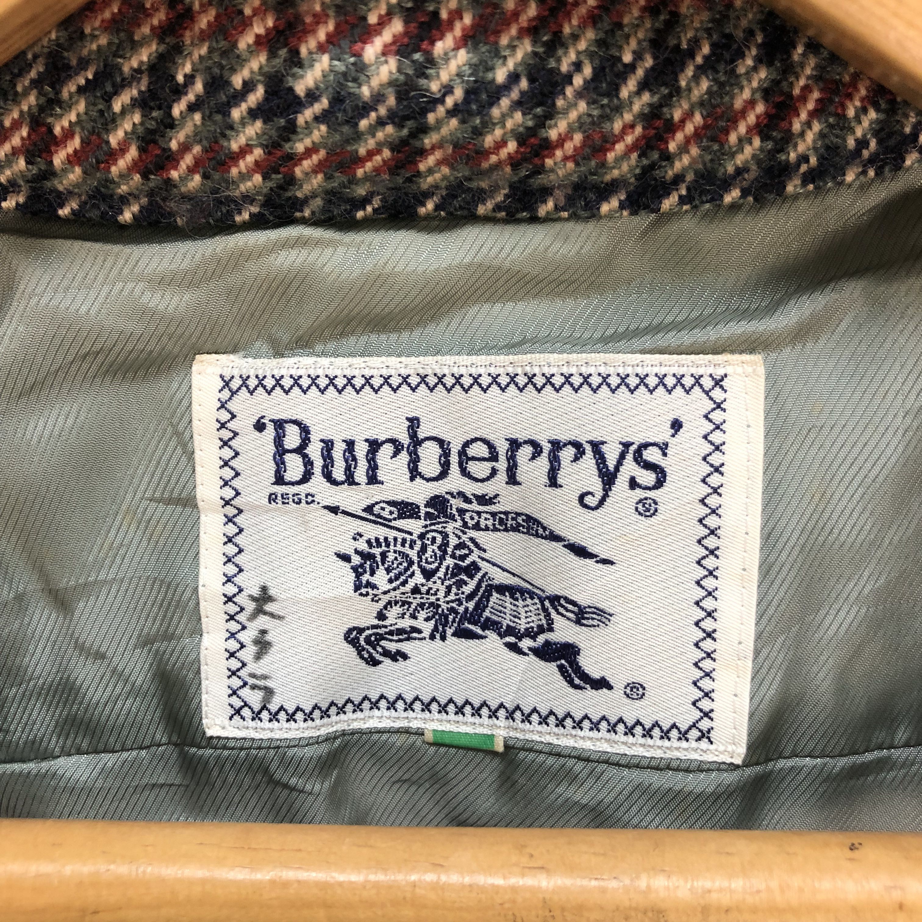 Burberry VINTAGE BURBERRYS' CHECKED WOOL CROPPED JACKET #6458-68 Size S / US 4 / IT 40 - 7 Thumbnail
