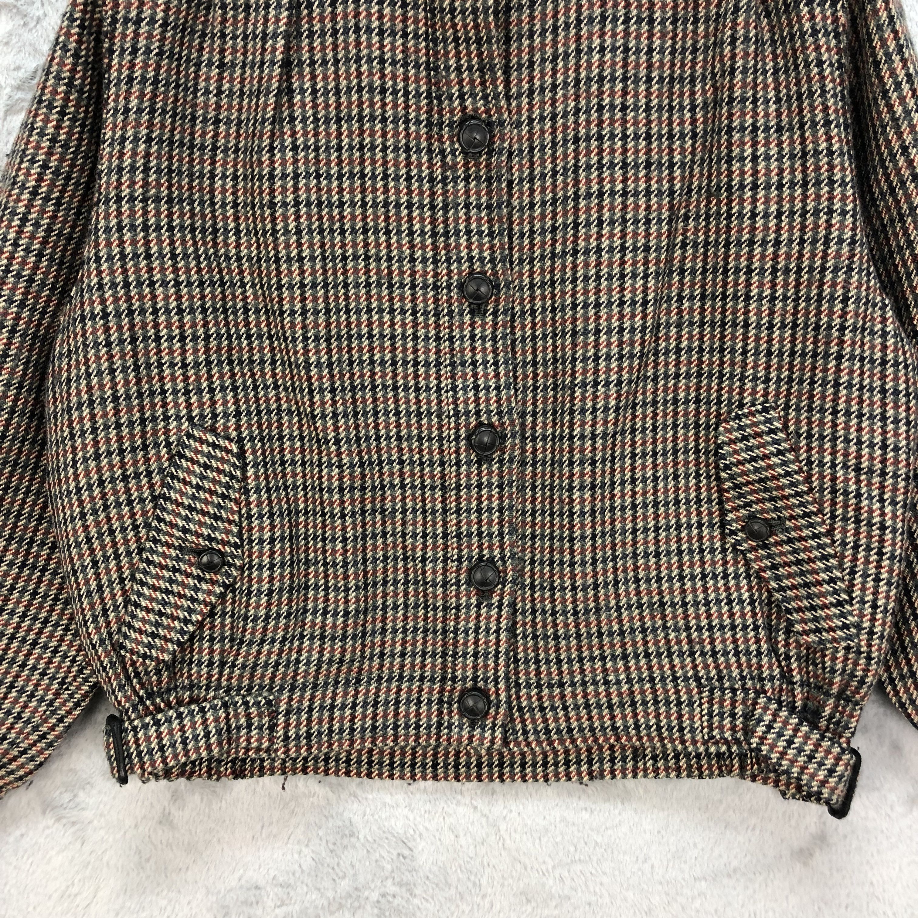 Burberry VINTAGE BURBERRYS' CHECKED WOOL CROPPED JACKET #6458-68 Size S / US 4 / IT 40 - 3 Thumbnail