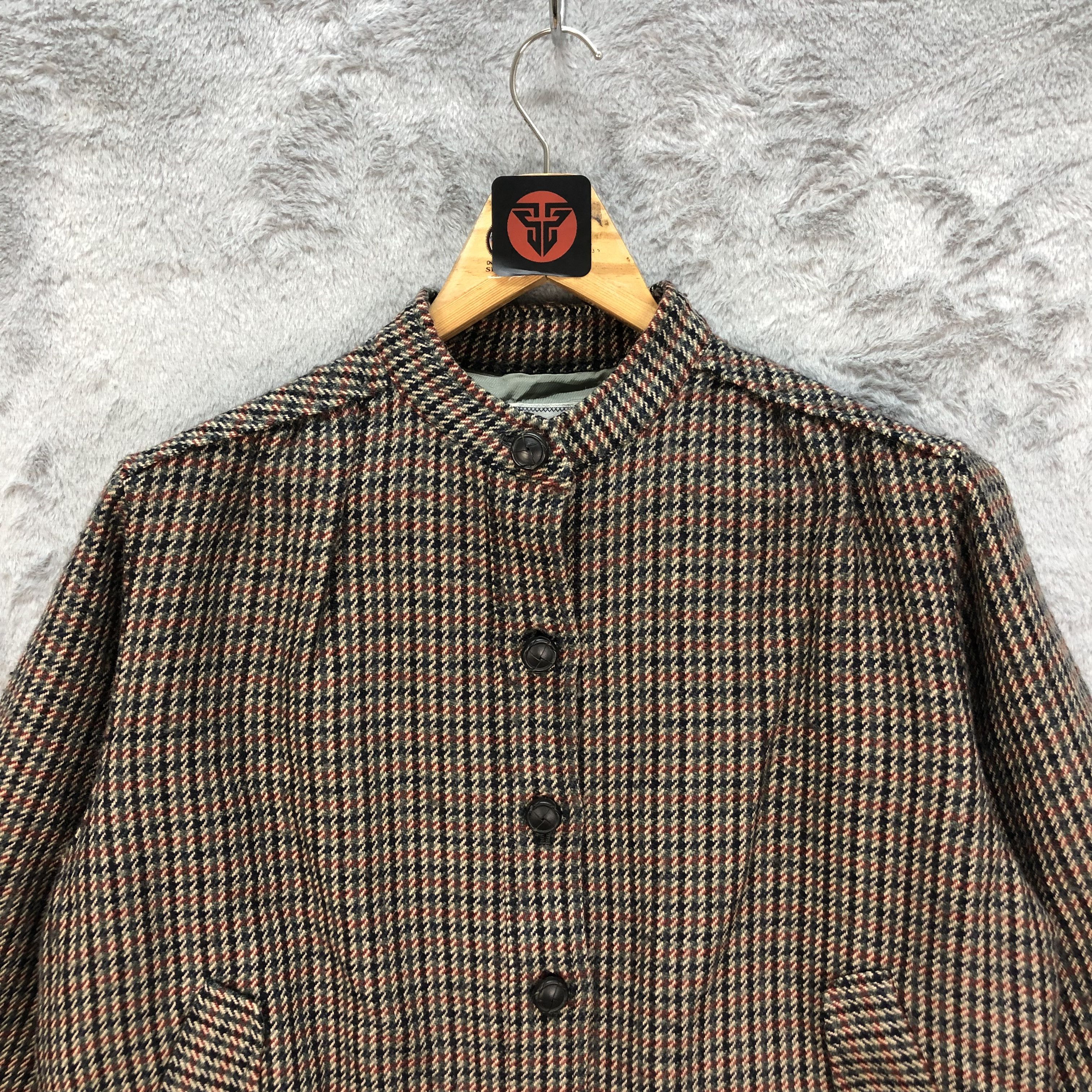 Burberry VINTAGE BURBERRYS' CHECKED WOOL CROPPED JACKET #6458-68 Size S / US 4 / IT 40 - 2 Thumbnail