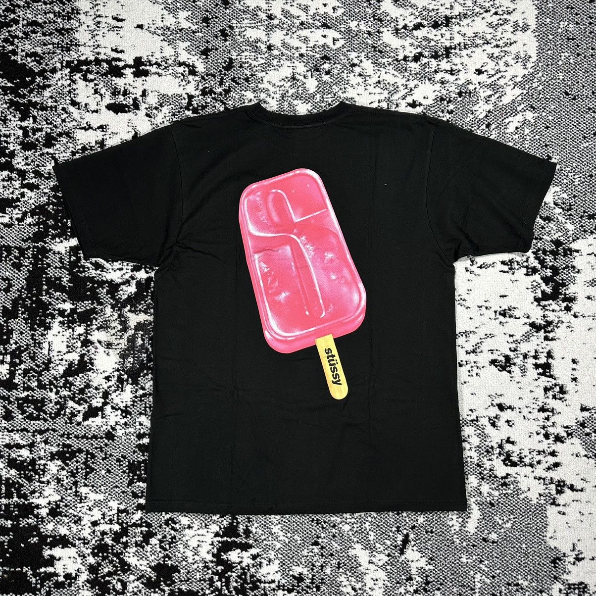 image of Stussy Pop Slice Tee Black - M, Men's (Size Medium)