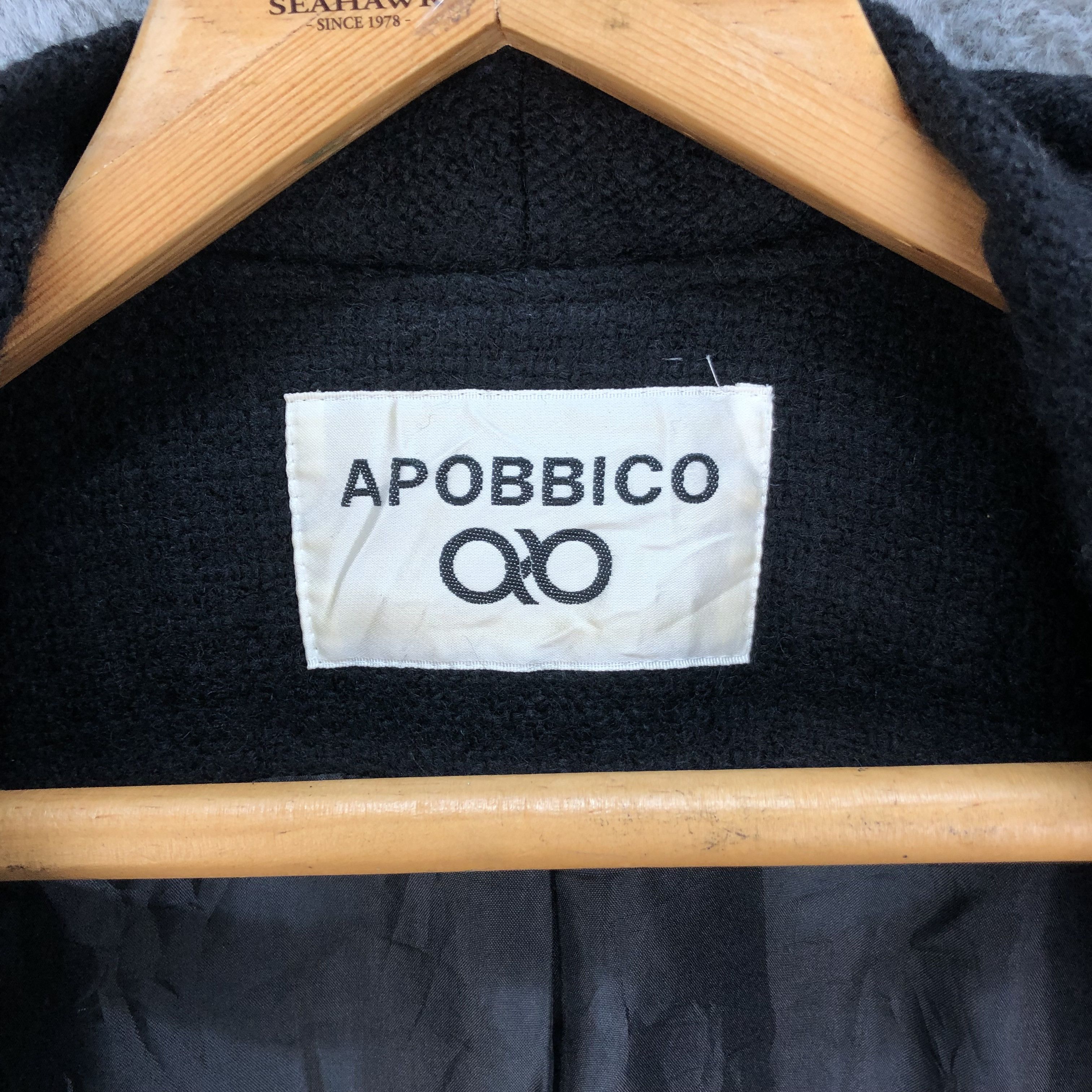 Japanese Brand APOBBICO FASHION STYLE WOOL COAT JACKET #5497-193 Size S / US 4 / IT 40 - 7 Thumbnail