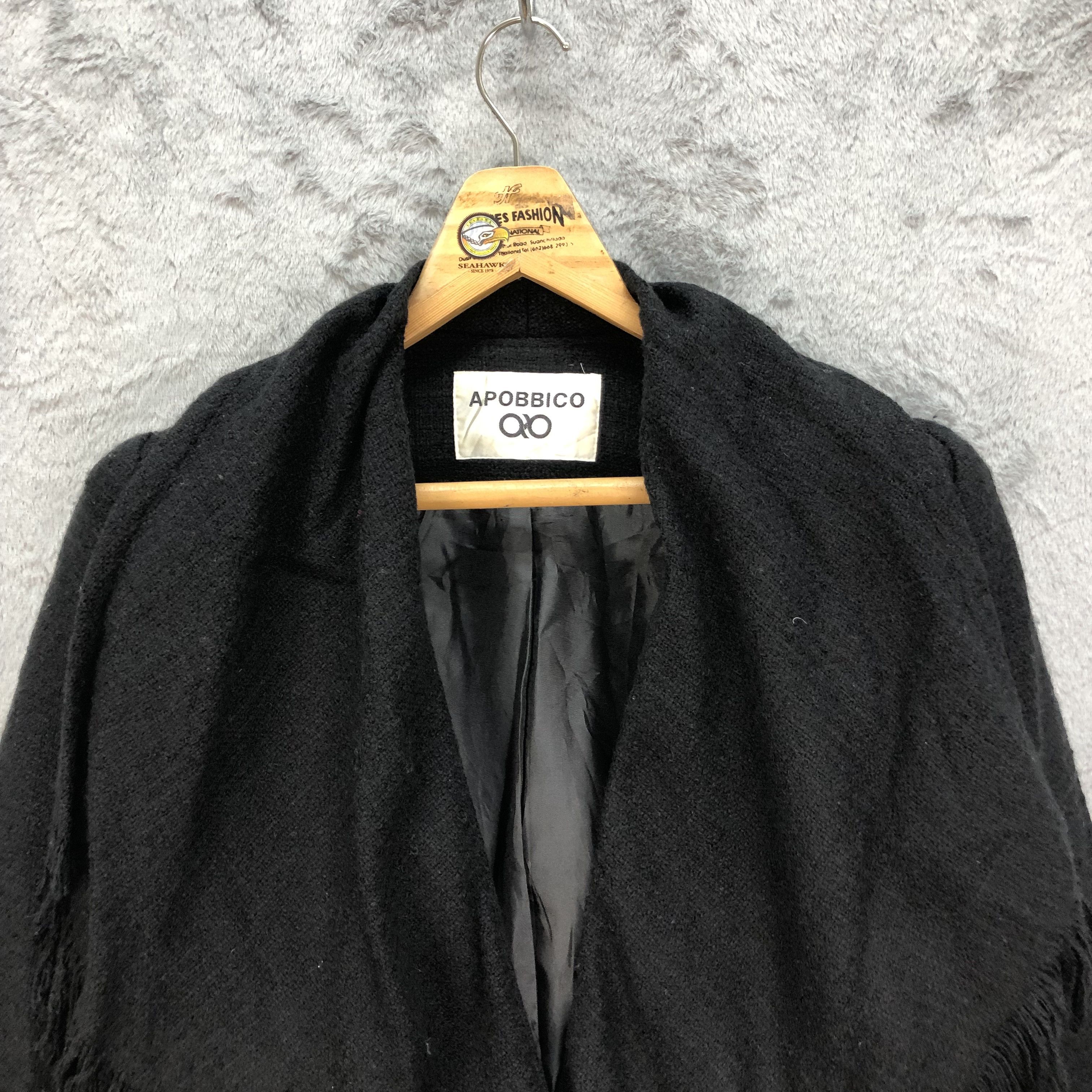 Japanese Brand APOBBICO FASHION STYLE WOOL COAT JACKET #5497-193 Size S / US 4 / IT 40 - 2 Thumbnail