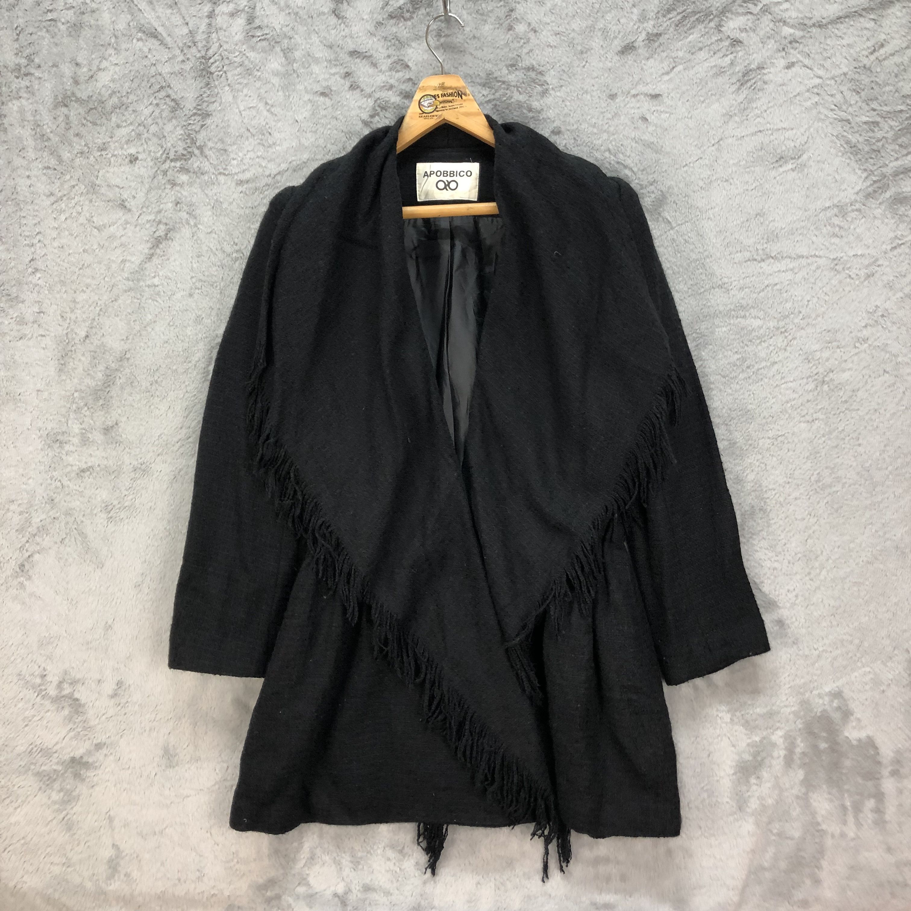 Japanese Brand APOBBICO FASHION STYLE WOOL COAT JACKET #5497-193 Size S / US 4 / IT 40 - 1 Thumbnail