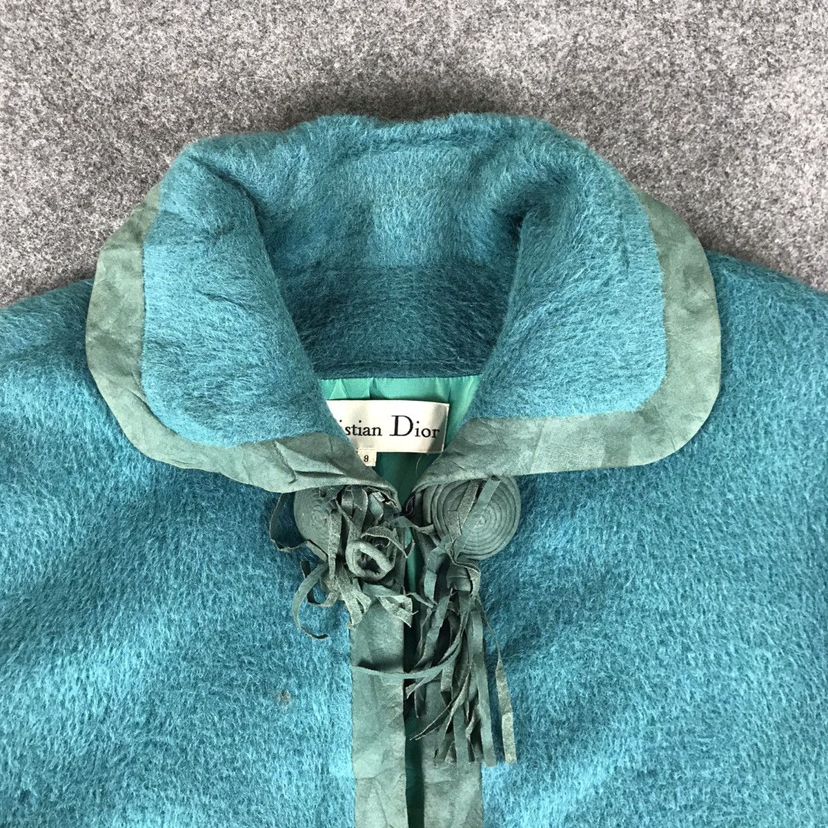 Dior Vintage Christian dior one button Mohair long Jacket Size L / US 10 / IT 46 - 3 Thumbnail
