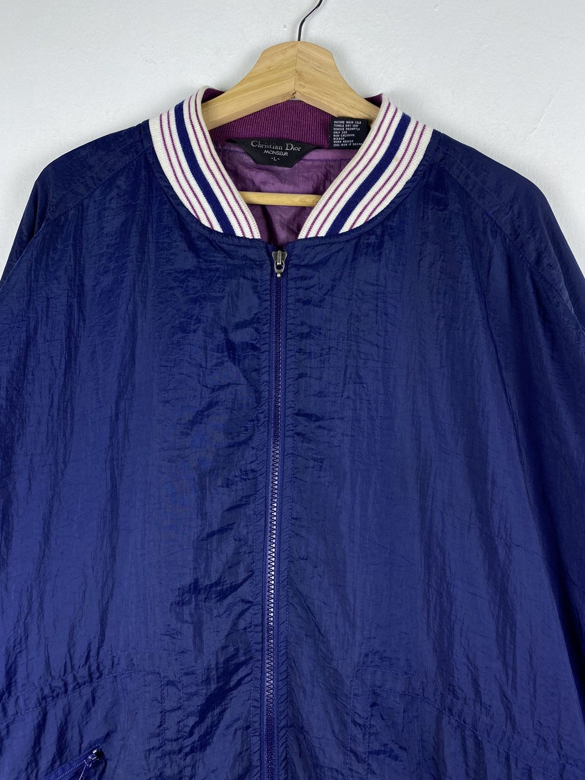 Christian Dior Monsieur GONE🔥 Vintage Christian Dior Monsieur Tracktop Light Jacket Size US L / EU 52-54 / 3 - 3 Thumbnail