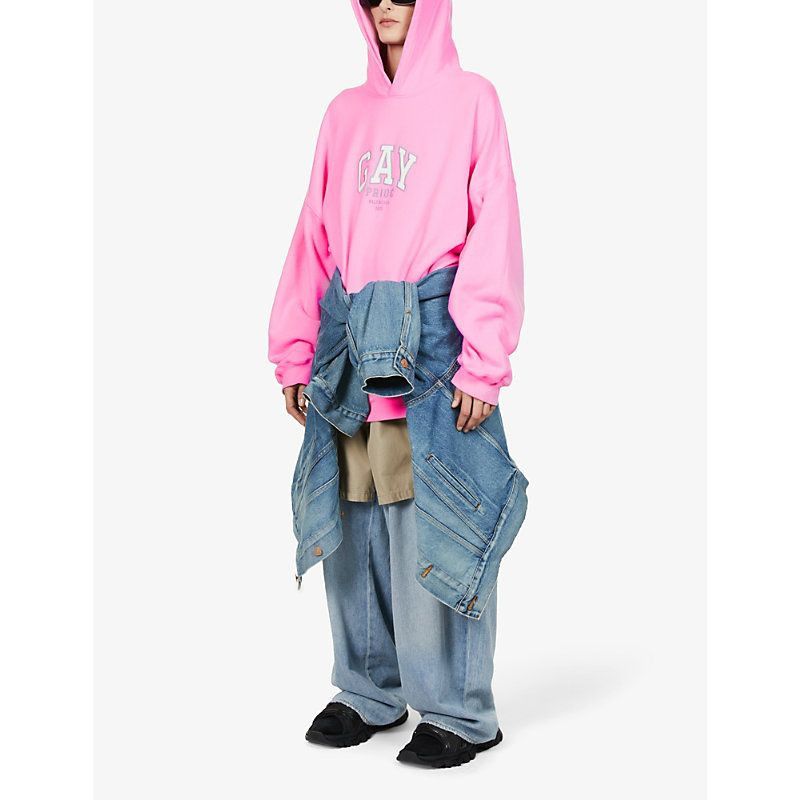 Balenciaga Balencia Gay 2021 Oversize Hoodie in Light Pink | Grailed