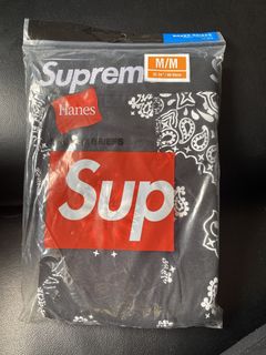 1 PACK SUPREME BOXERS PAISLEY RED SIZE SMALL BOXLOGO 
