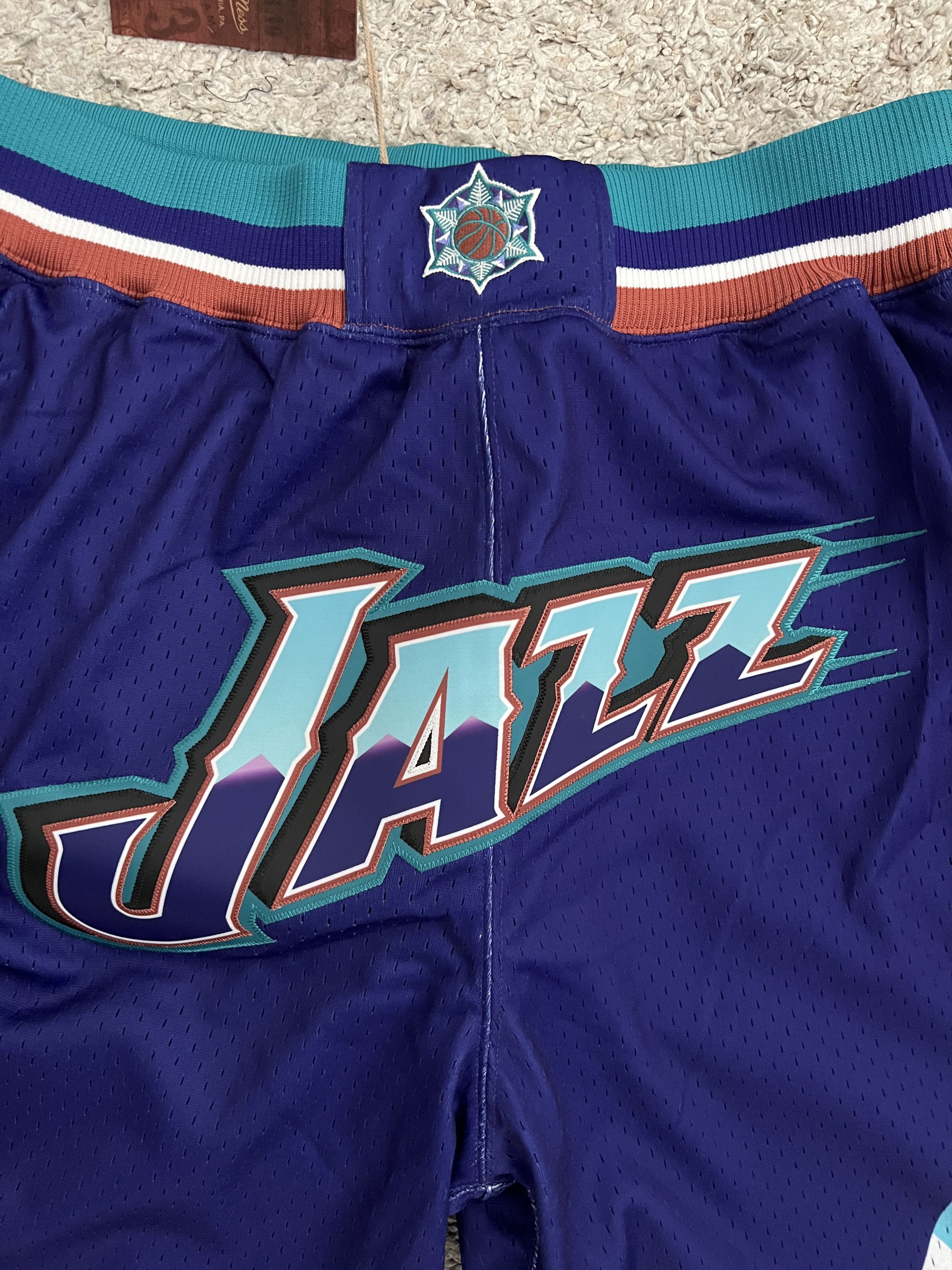 Just Don × Mitchell & Ness Utah Jazz 1996-97 NBA Shorts Just Don New w/ Tags XL Size US 38 / EU 54 - 4 Thumbnail