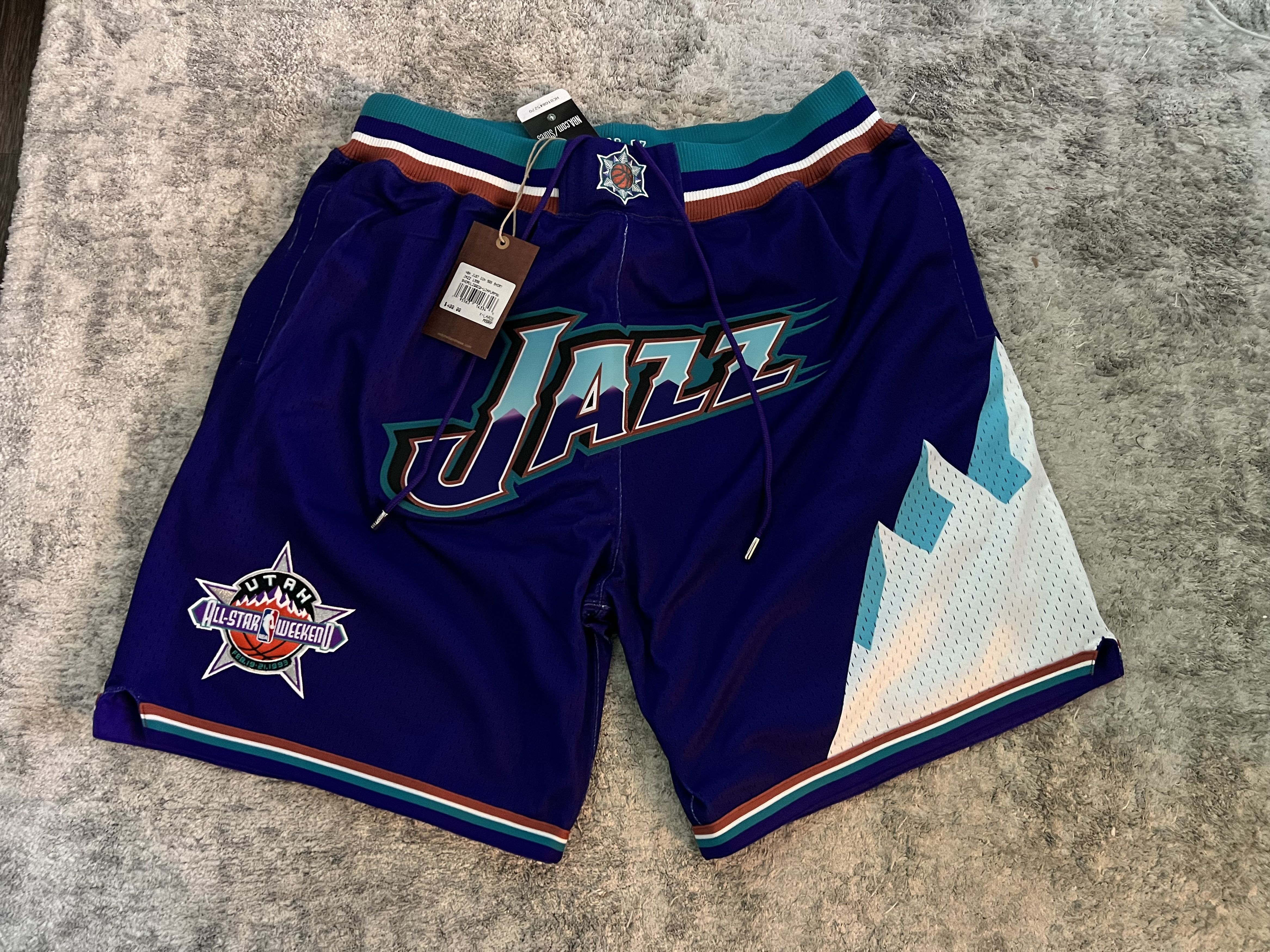 Just Don × Mitchell & Ness Utah Jazz 1996-97 NBA Shorts Just Don New w/ Tags XL Size US 38 / EU 54 - 12 Thumbnail