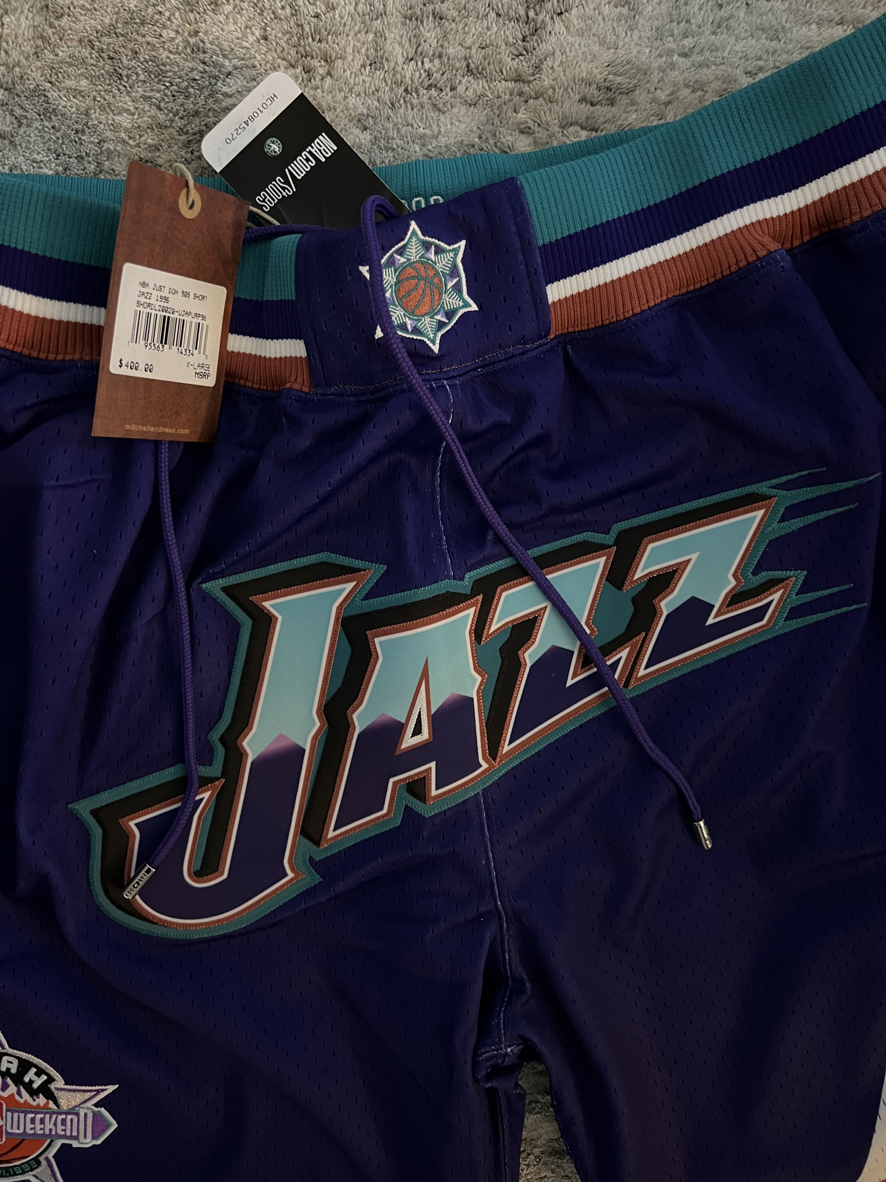 Just Don × Mitchell & Ness Utah Jazz 1996-97 NBA Shorts Just Don New w/ Tags XL Size US 38 / EU 54 - 14 Thumbnail