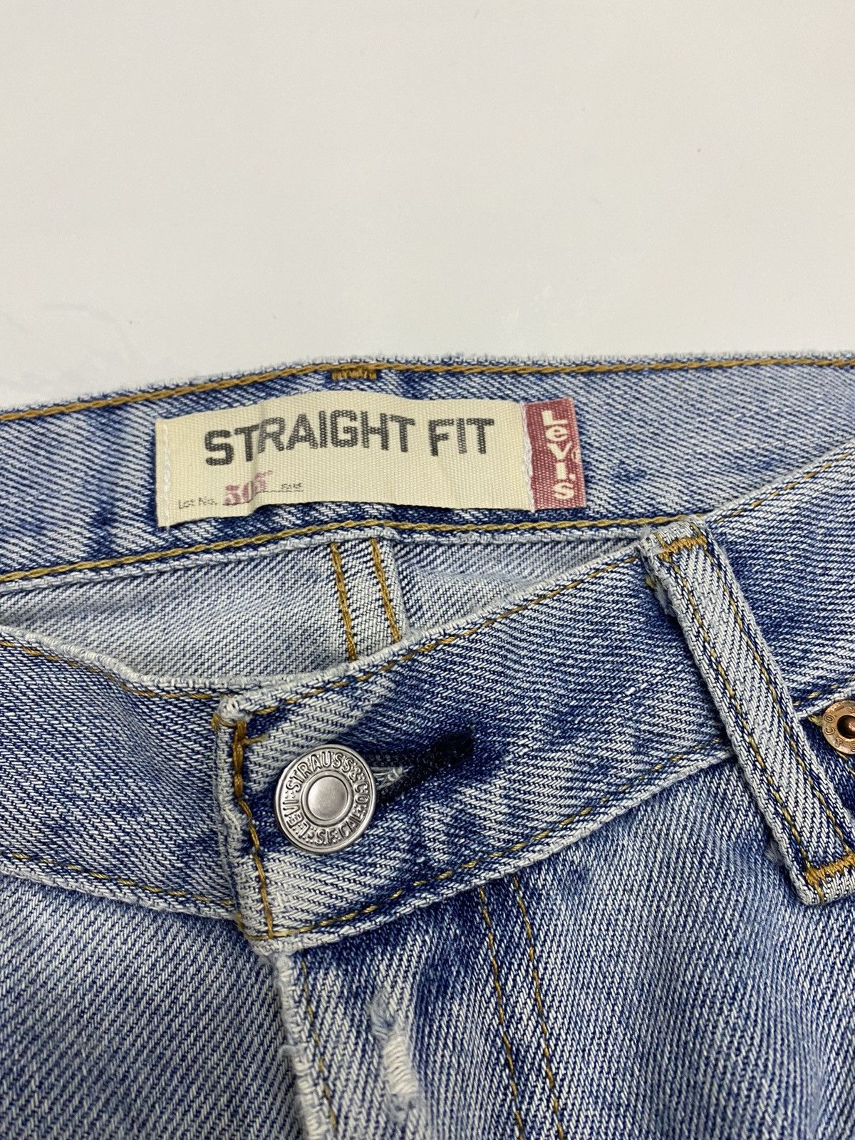 Levi's VINTAGE LEVIS 505 DISTRESSED DENIM JEANS Size US 34 / EU 50 - 8 Thumbnail