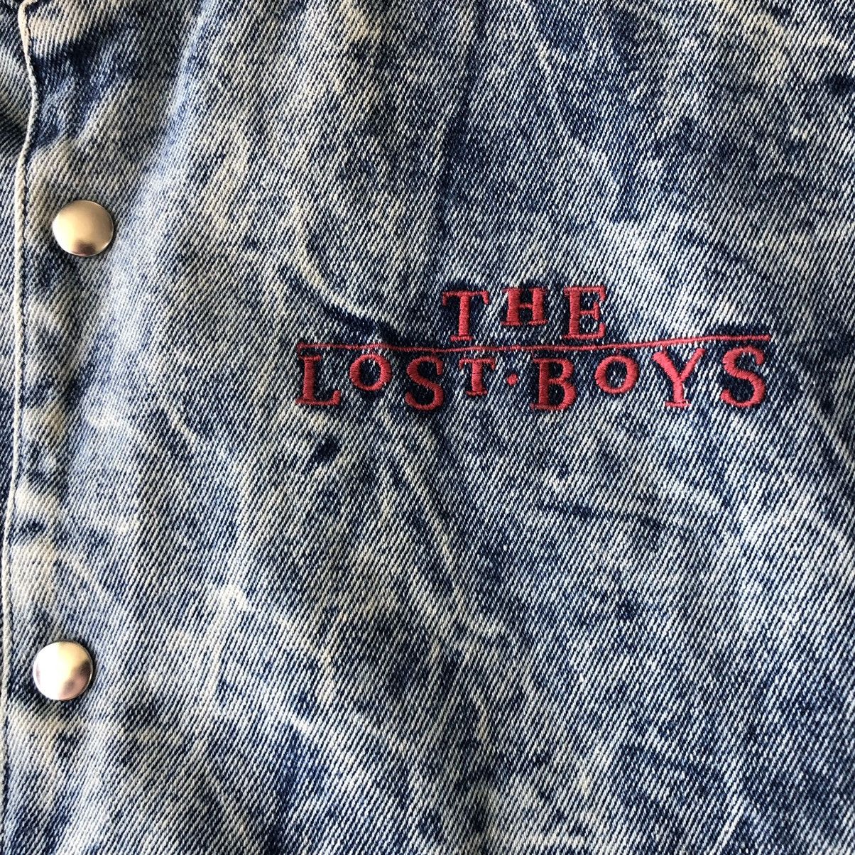 Image of Vintage Lost Boys Jacket Acid Wash Denim Batwing Oversized, Men's (Size XL)