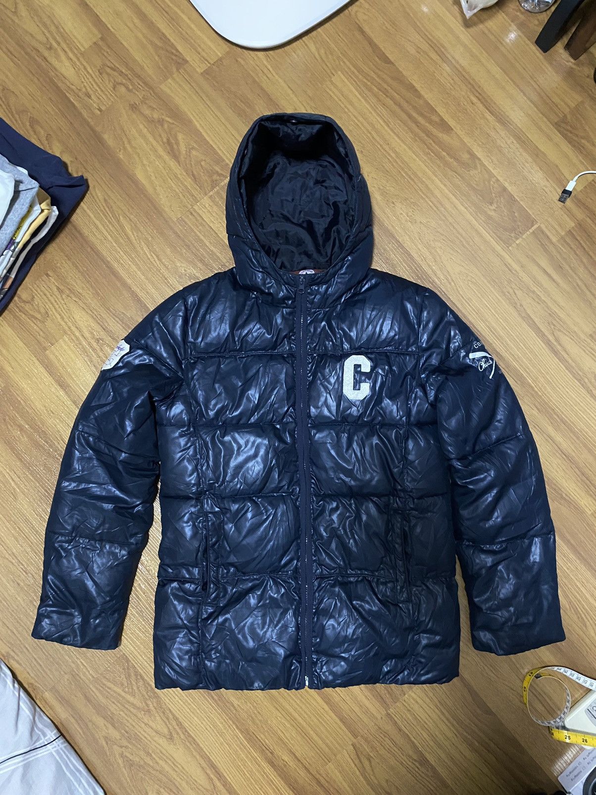 Vintage Converse Puffer Jacket Dark Navy