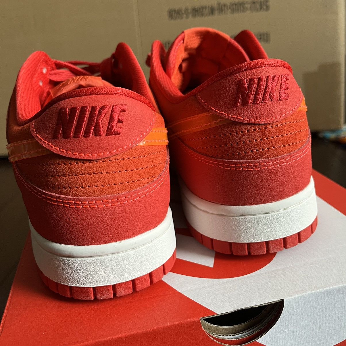 Nike Nike Dunk Low ATL Atlanta University Red/ Bright Crimson Size US 10.5 / EU 43-44 - 7 Thumbnail