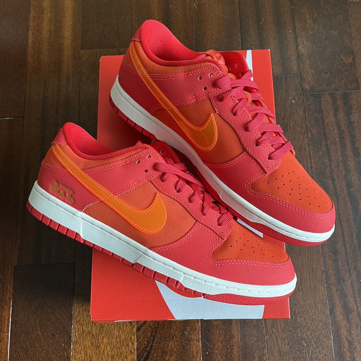Nike Nike Dunk Low ATL Atlanta University Red/ Bright Crimson Size US 10.5 / EU 43-44 - 1 Thumbnail