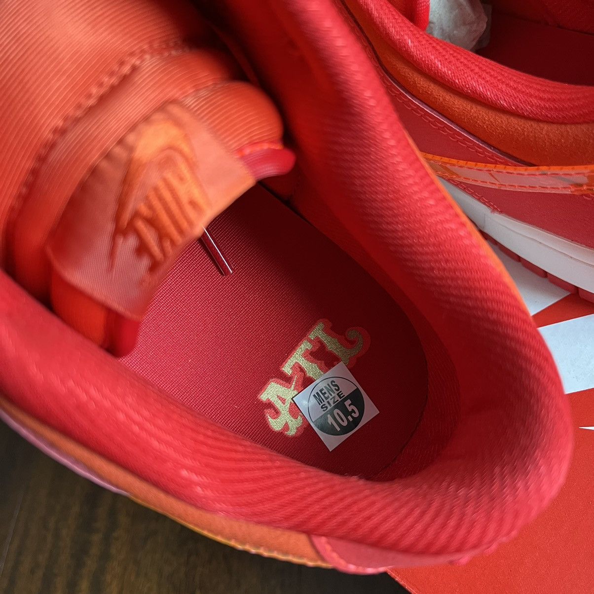 Nike Nike Dunk Low ATL Atlanta University Red/ Bright Crimson Size US 10.5 / EU 43-44 - 9 Thumbnail