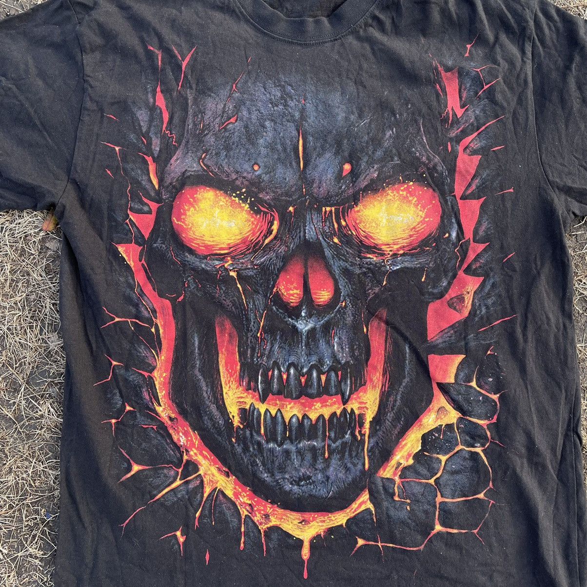 Vintage Vintage Y2K Skull Graphic Tee Horror Goth Dark Streetwear M Size US M / EU 48-50 / 2 - 4 Thumbnail
