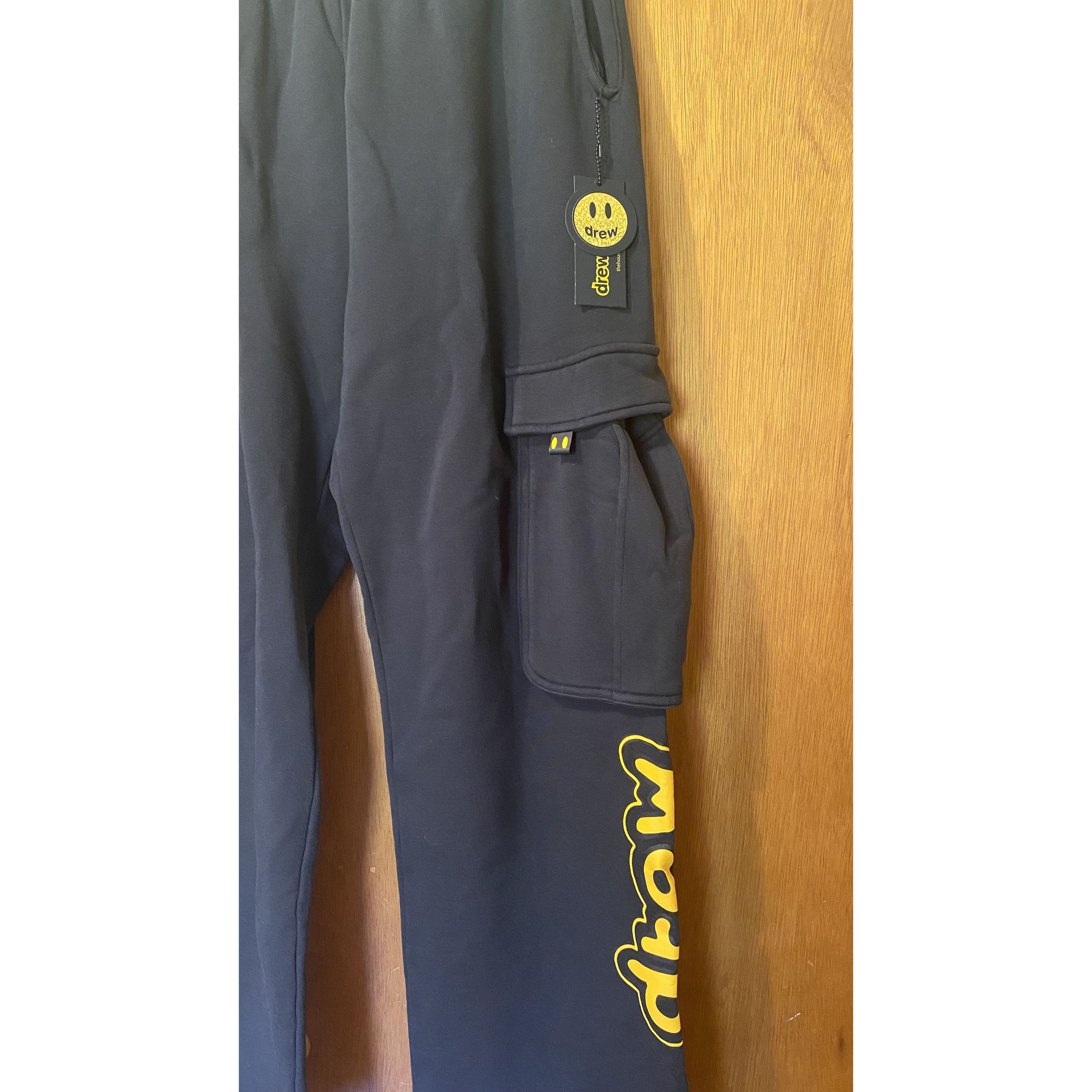 Drew House Drew House SSENSE Exclusive Black Cartoon Cargo Sweatpants L Size US 36 / EU 52 - 6 Thumbnail