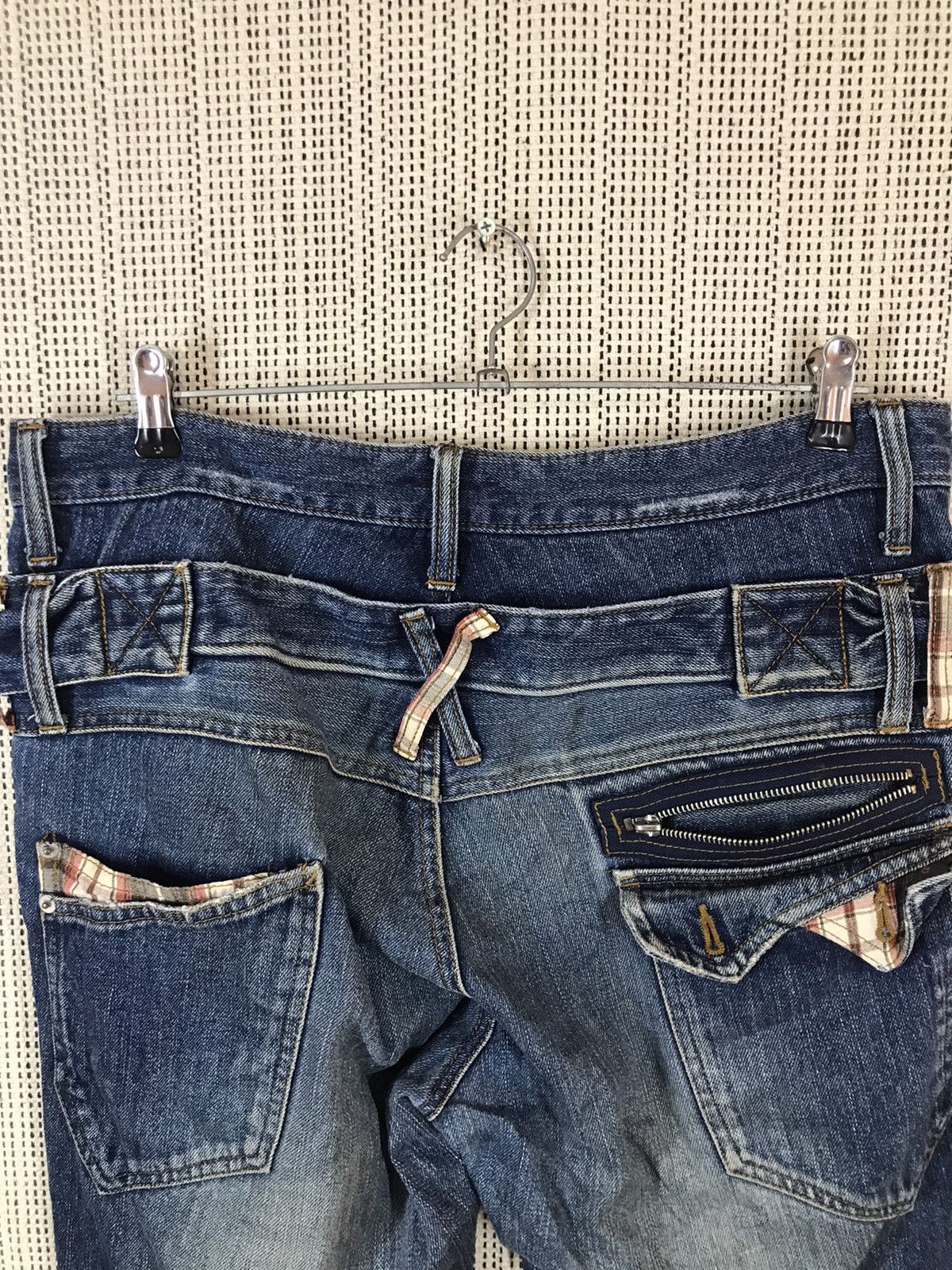 Japanese Brand ‼️VTG WILD KHAKIS DOUBLE WAIST DENIM MULTIZIPPER‼️ Size US 34 / EU 50 - 8 Thumbnail
