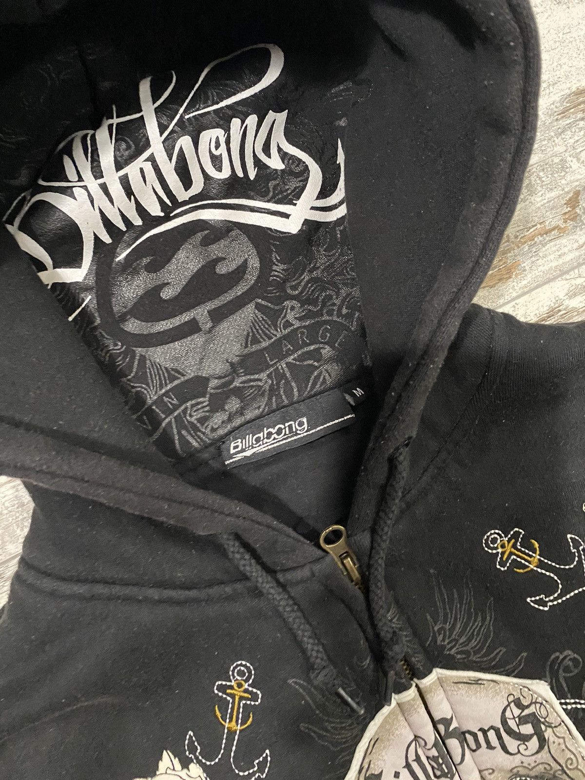 Billabong × Vintage VINTAGE BILLABONG ZIP HOODIE Y2K SKATE 00s Size US M / EU 48-50 / 2 - 8 Thumbnail