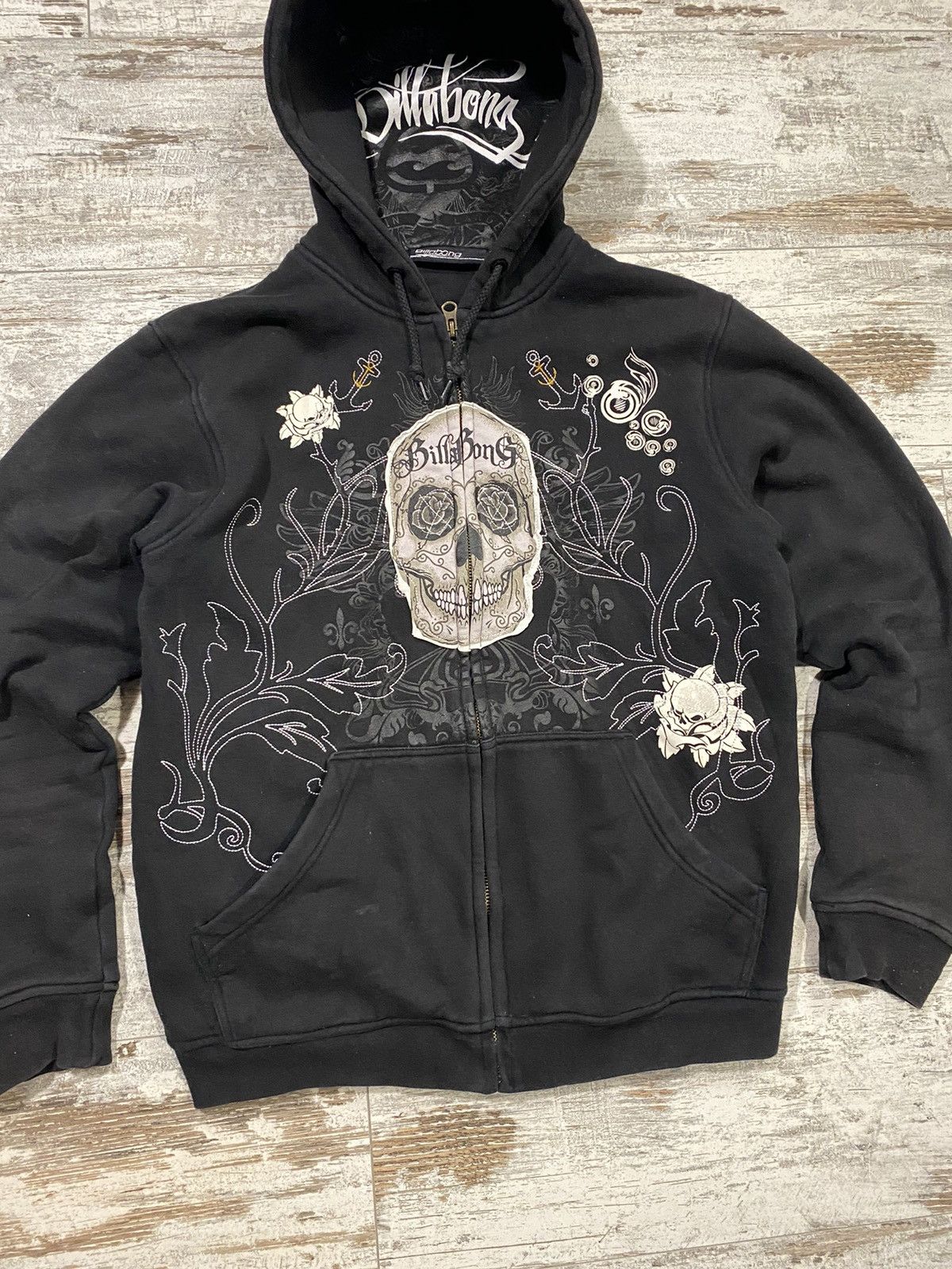 Billabong × Vintage VINTAGE BILLABONG ZIP HOODIE Y2K SKATE 00s Size US M / EU 48-50 / 2 - 3 Thumbnail