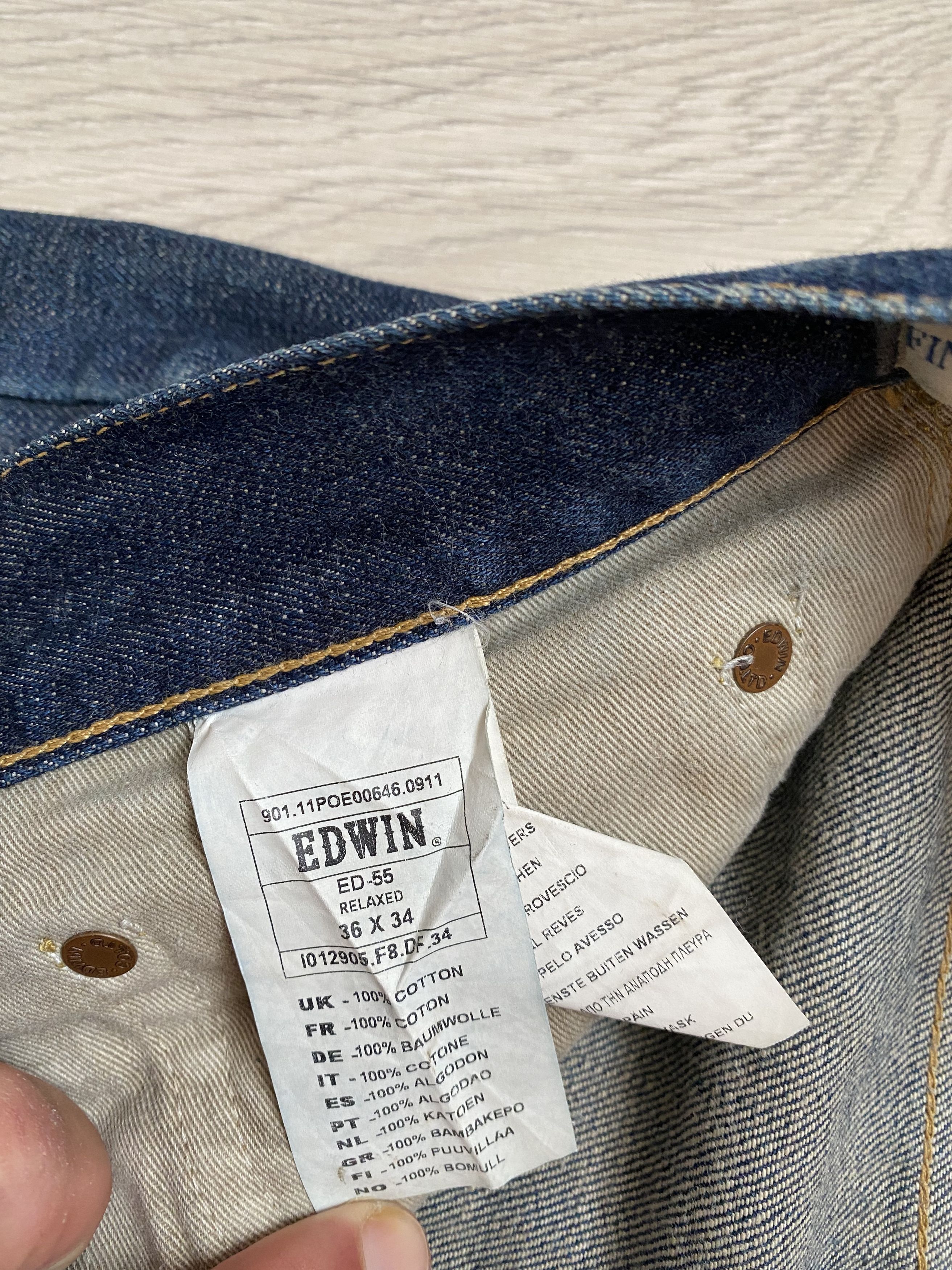 Edwin Edwin Jeand Ed 55 Selvedge Japanese Denim Size US 36 / EU 52 - 6 Thumbnail