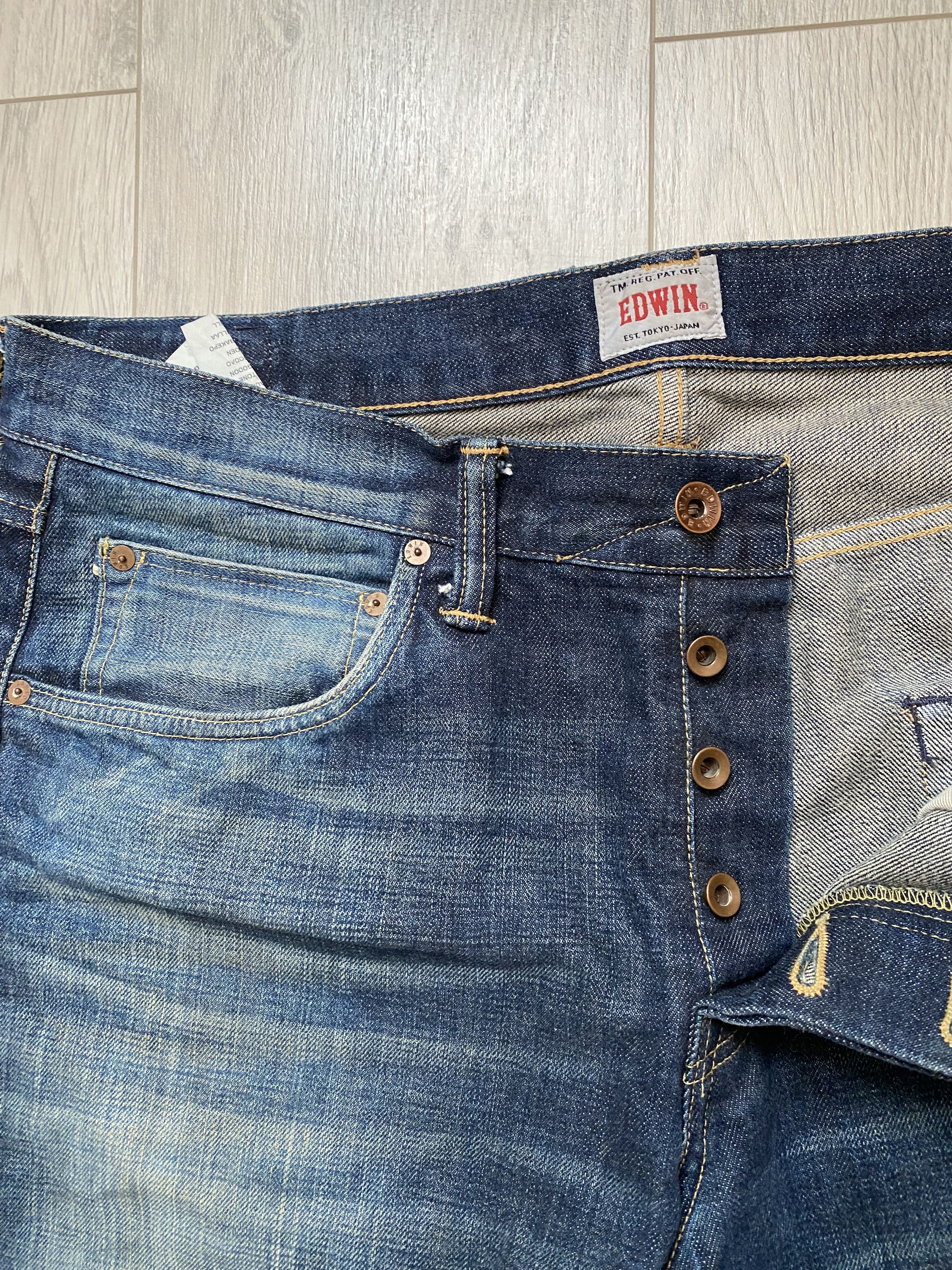 Edwin Edwin Jeand Ed 55 Selvedge Japanese Denim Size US 36 / EU 52 - 5 Thumbnail