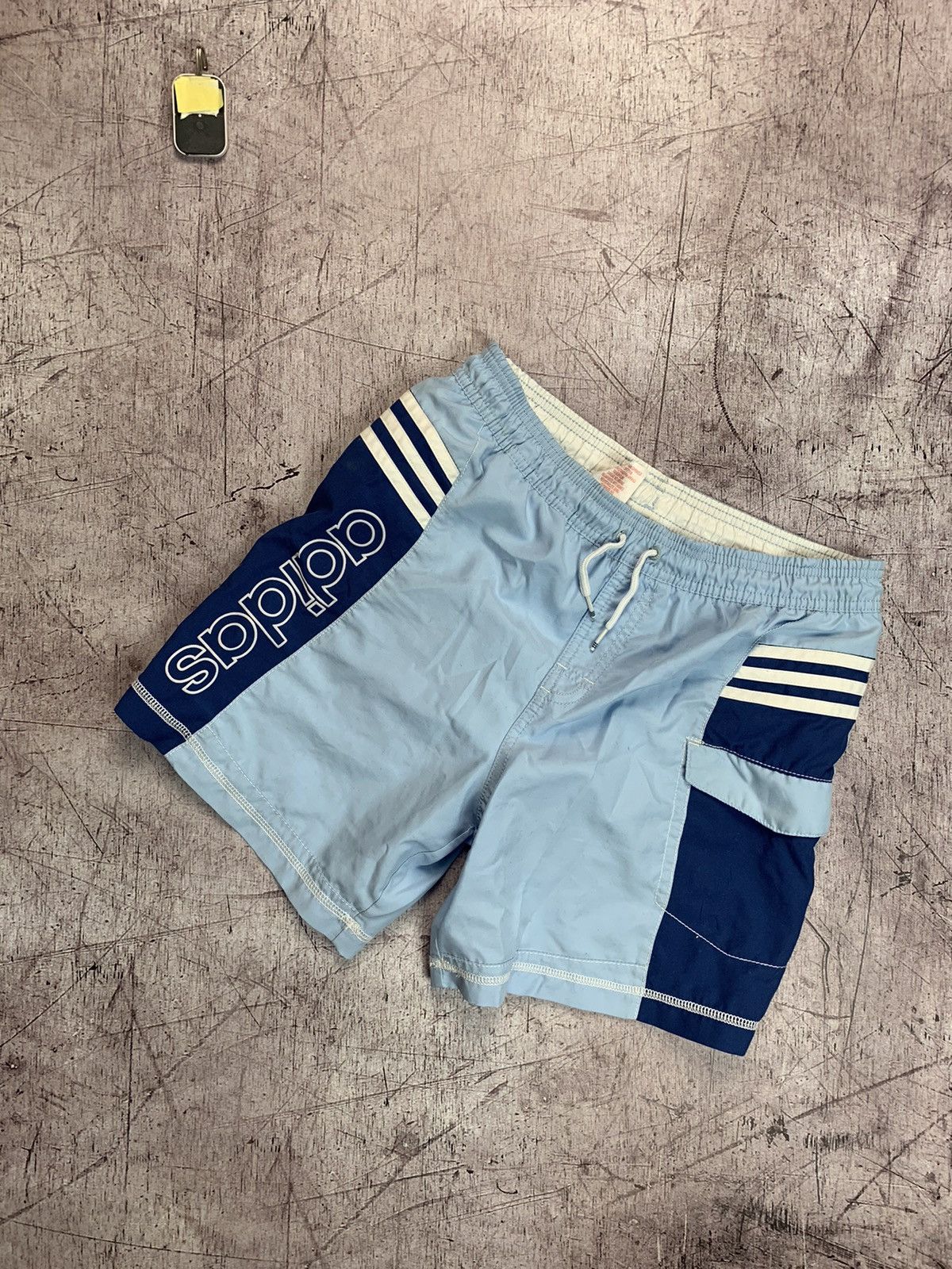 Adidas × Vintage Adidas Vintage Mens Nylon Shorts Size US 34 / EU 50 - 1 Thumbnail
