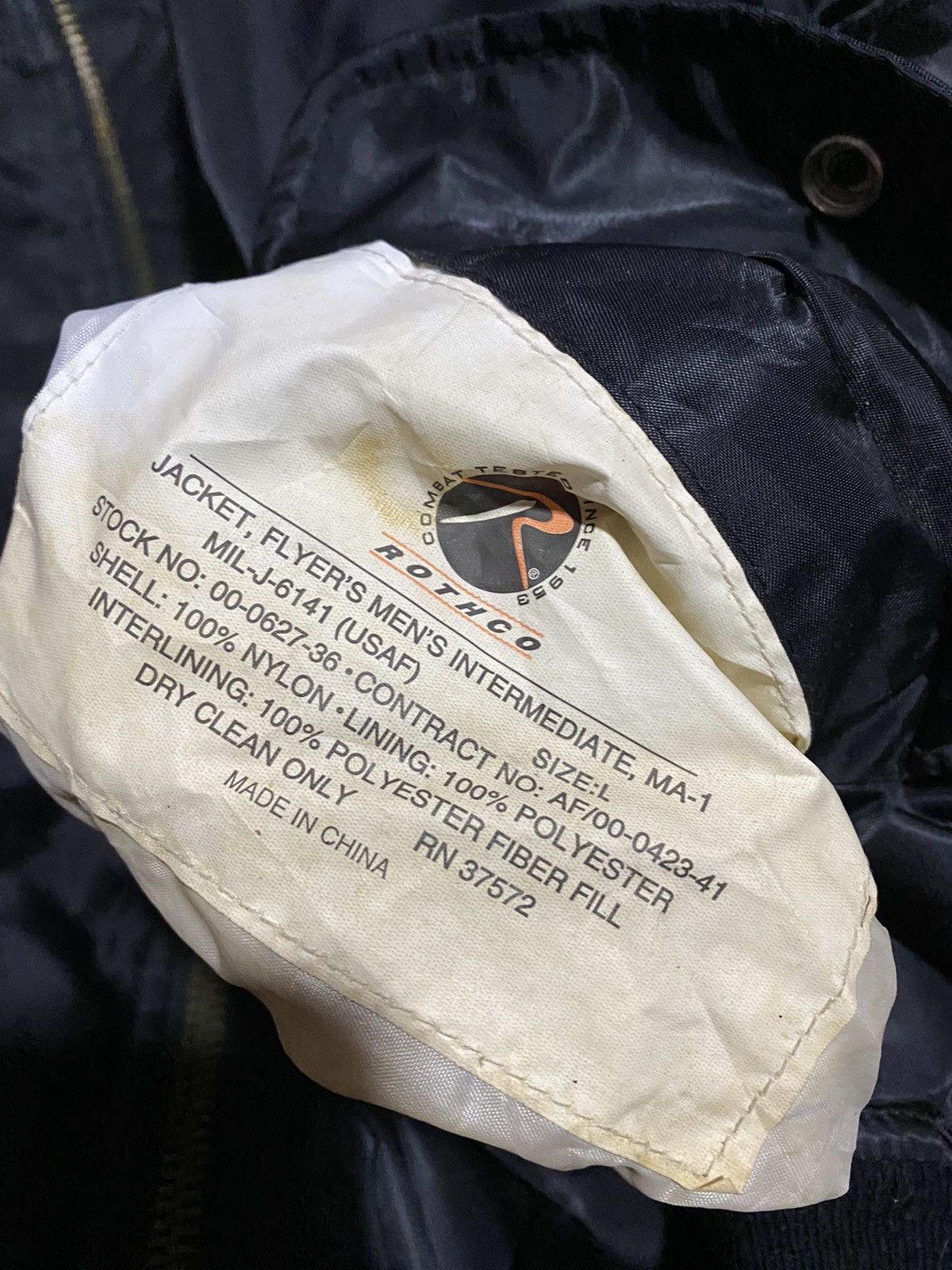 Rothco 🔥DHL SHIPPING🔥ROTHCO TYPE MA-1 BOMBER JACKET Size US L / EU 52-54 / 3 - 8 Thumbnail
