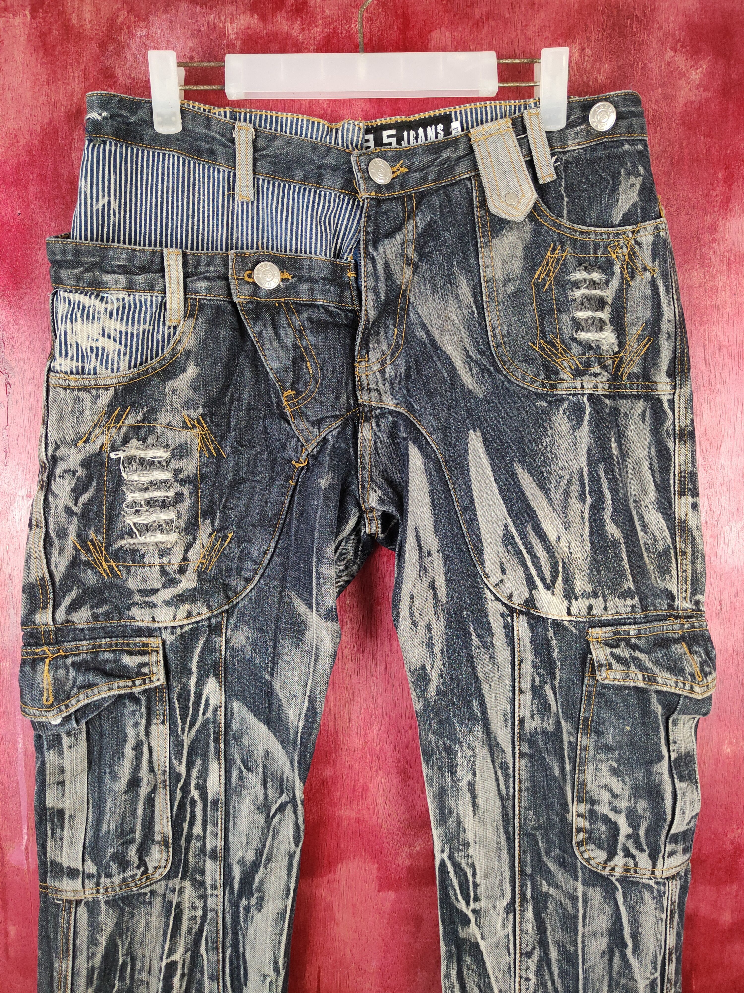 If Six Was Nine Ashton Black faded punk like lgb if6was9 Cargo pants #S660DL Size US 34 / EU 50 - 2 Thumbnail