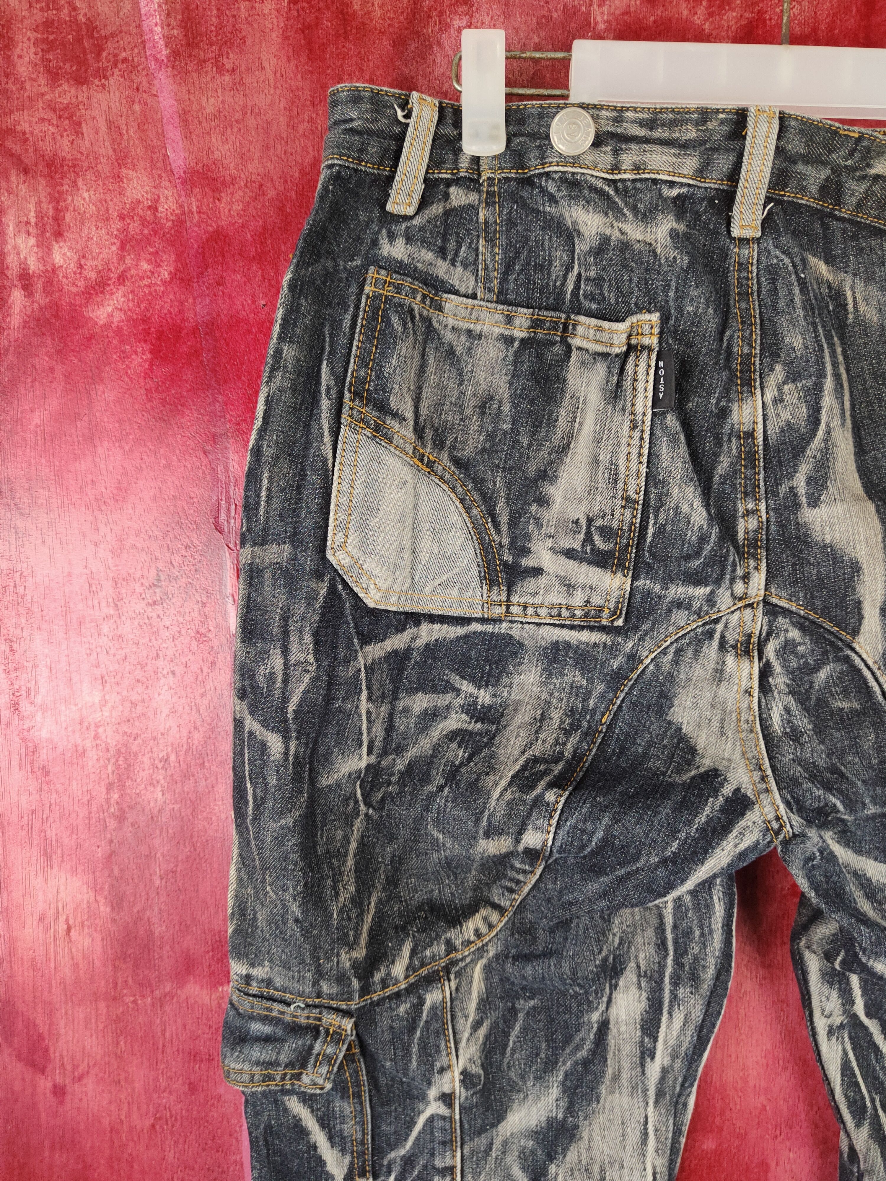 If Six Was Nine Ashton Black faded punk like lgb if6was9 Cargo pants #S660DL Size US 34 / EU 50 - 11 Thumbnail