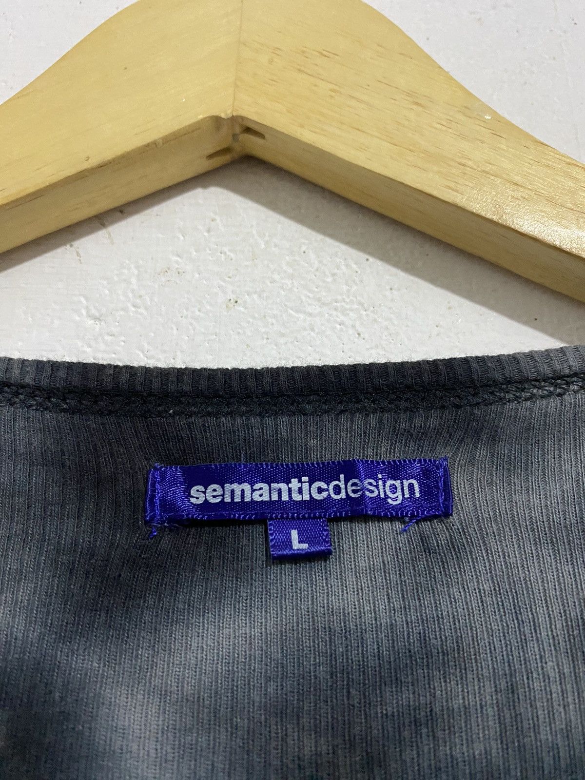 If Six Was Nine 💸BINDINGOFFER💸Semanticdesign Dyed Black Shirt AA0036 Size US L / EU 52-54 / 3 - 4 Thumbnail