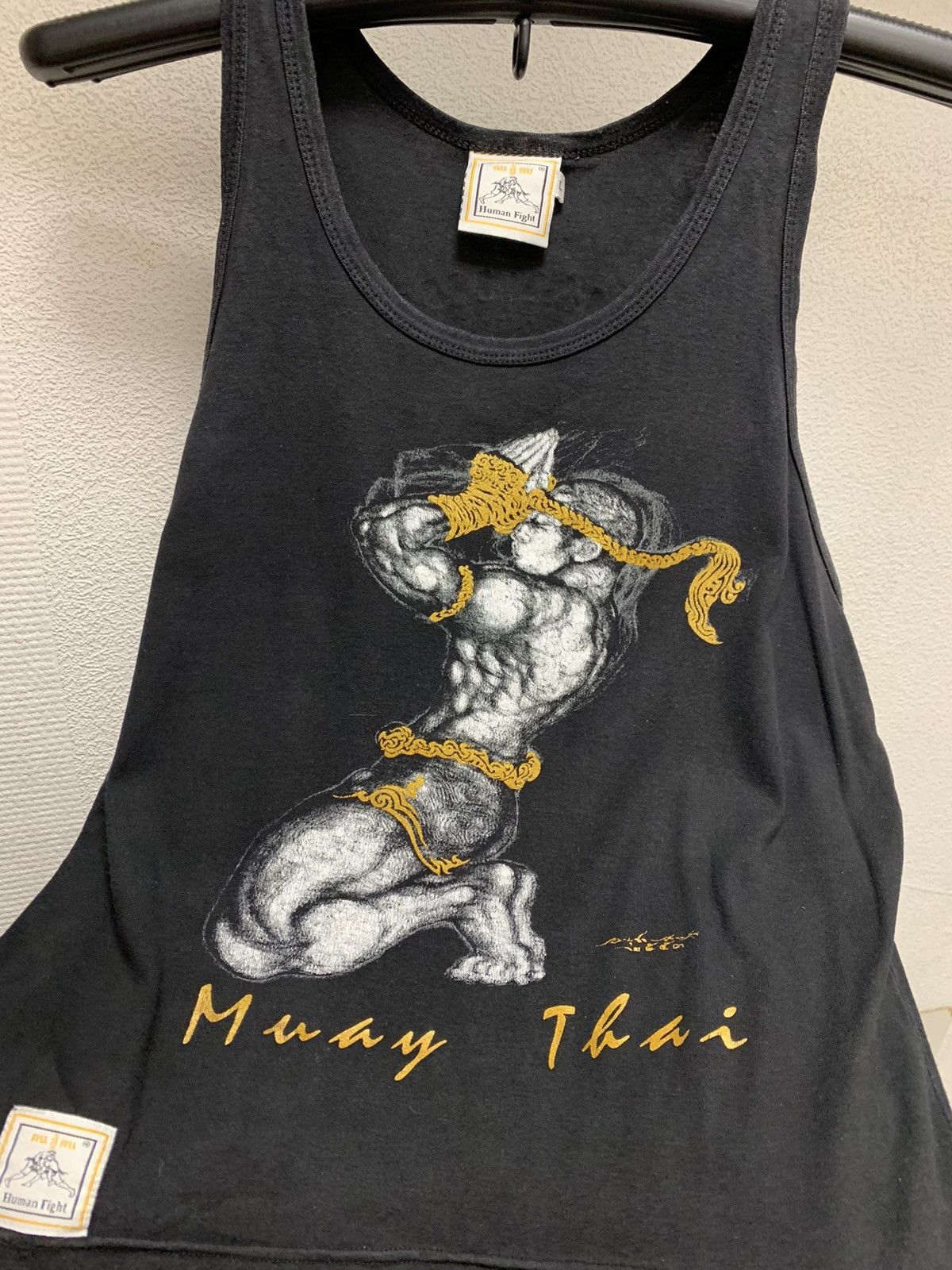 Other Muay Thai ultimatum fighting human fights sleeveless M-L sz Size US M / EU 48-50 / 2 - 3 Thumbnail